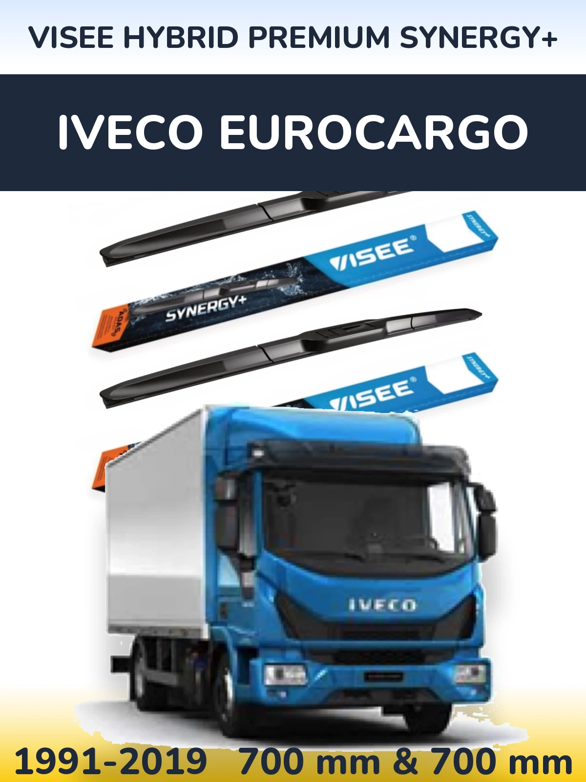 Torkarblad VISEE HYBRID PREMIUM SYNERGY+ för Iveco EuroCargo