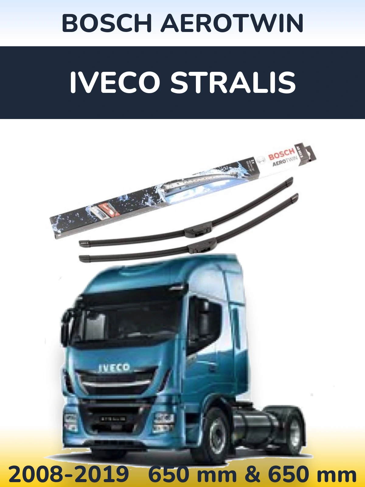 Torkarblad BOSCH AeroTwin för Iveco Stralis