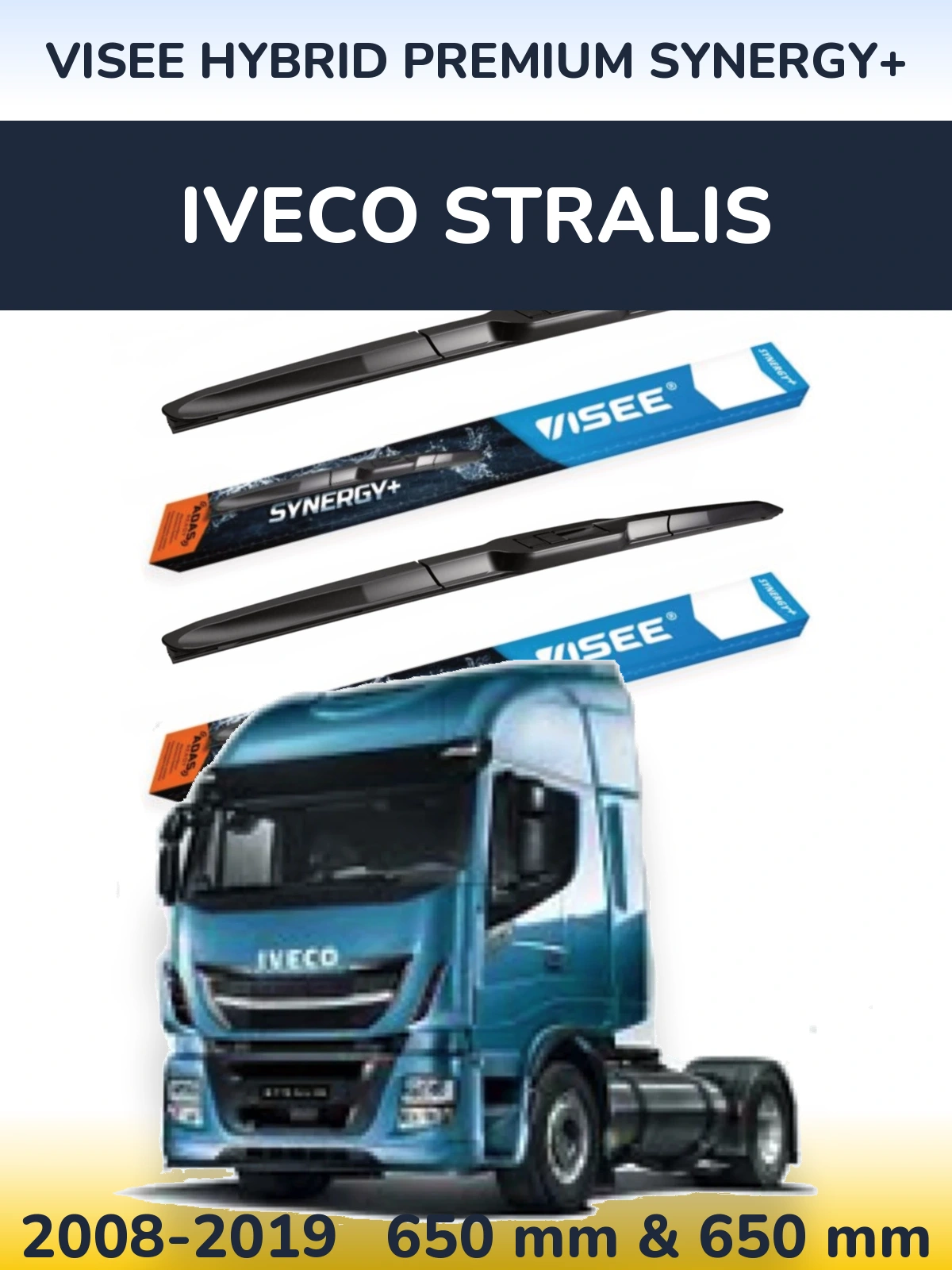 Torkarblad VISEE HYBRID PREMIUM SYNERGY+ för Iveco Stralis