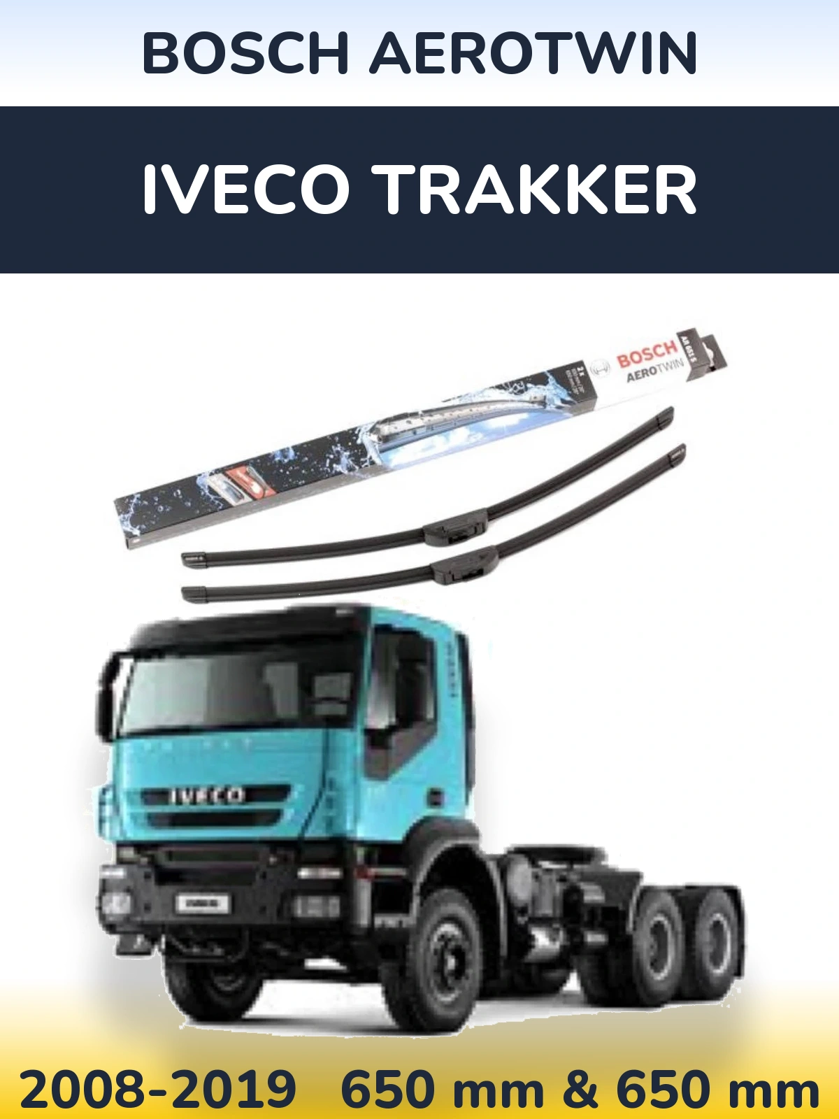 Torkarblad BOSCH AeroTwin för Iveco Trakker