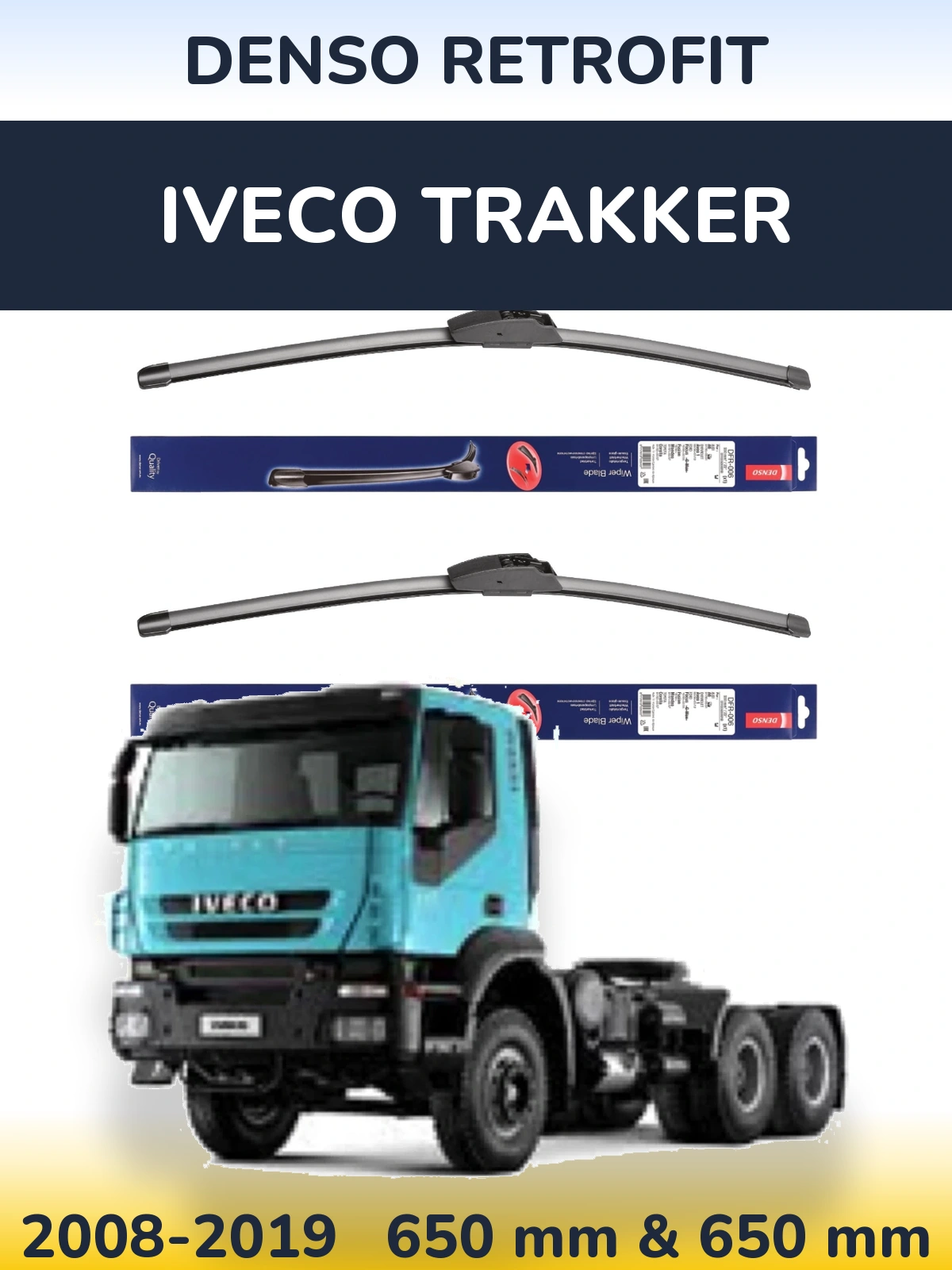 Torkarblad Denso Retrofit för Iveco Trakker