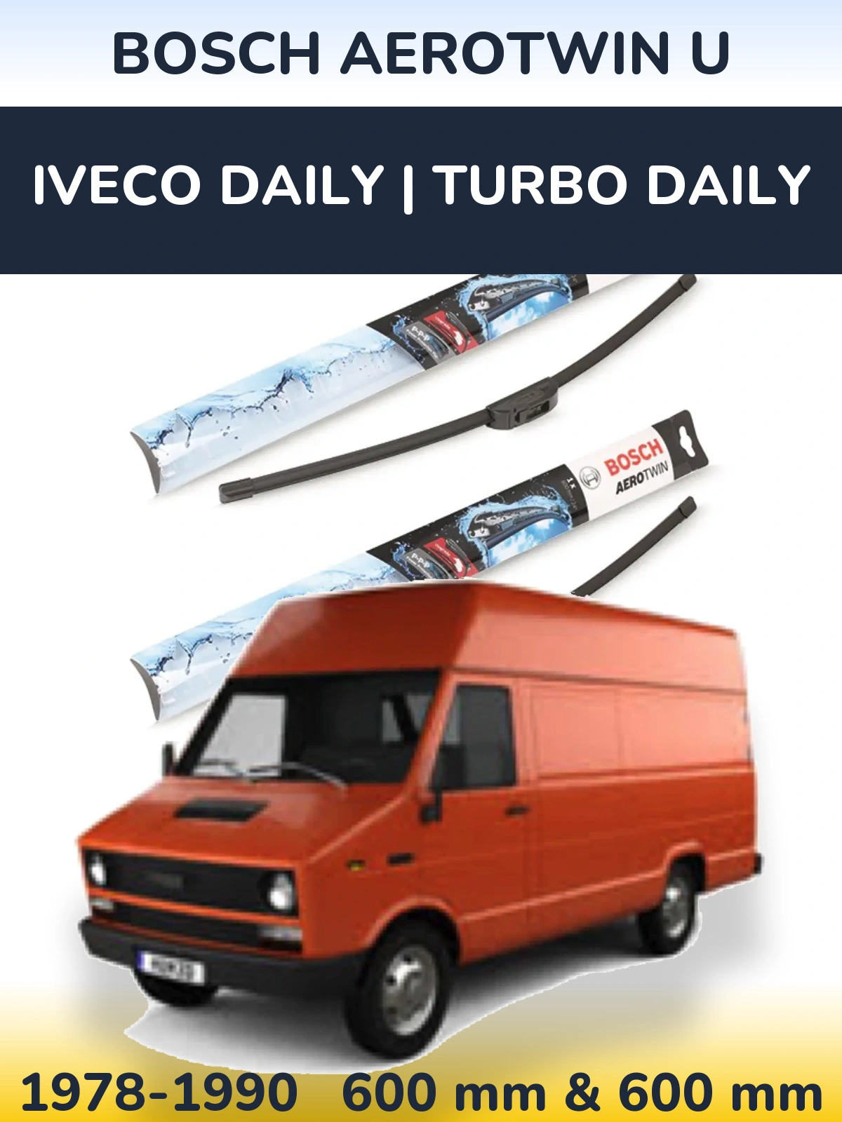 Torkarblad BOSCH AeroTwin U för Iveco Daily | Turbo Daily