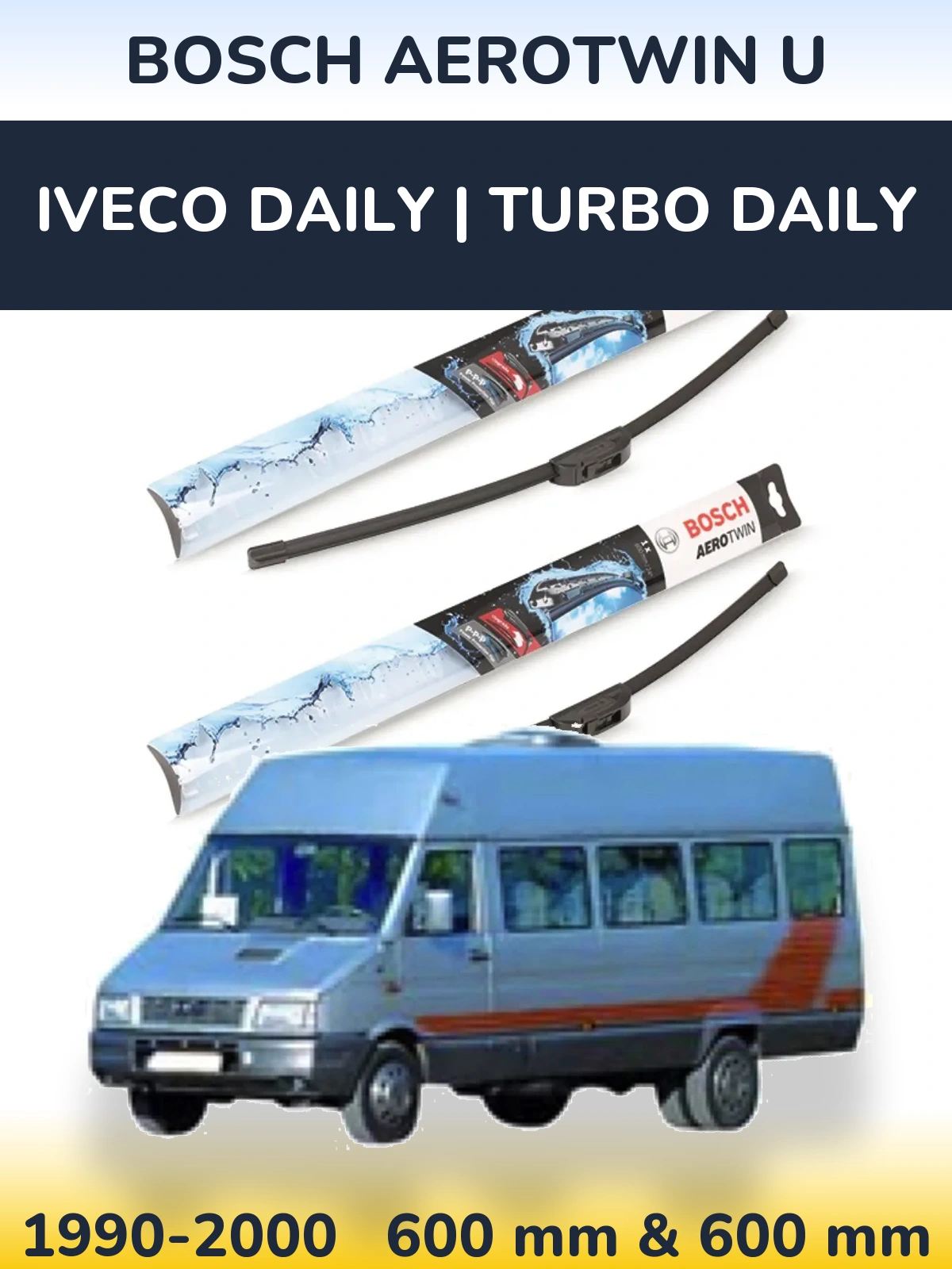 Torkarblad BOSCH AeroTwin U för Iveco Daily | Turbo Daily