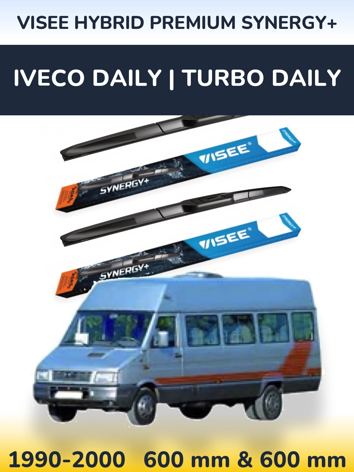 Torkarblad VISEE HYBRID PREMIUM SYNERGY+ för Iveco Daily | Turbo Daily