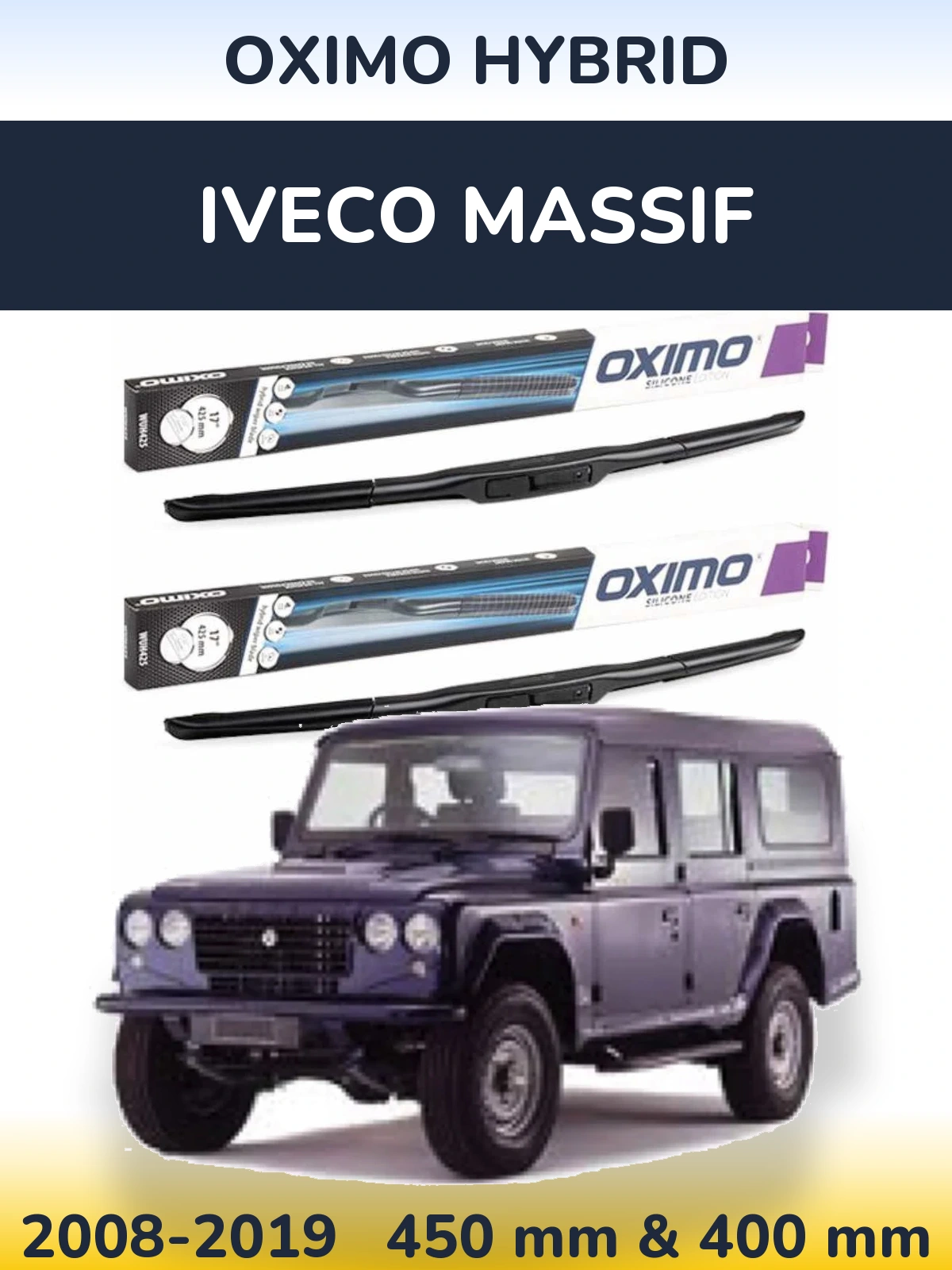 Torkarblad Oximo Hybrid för Iveco Massif