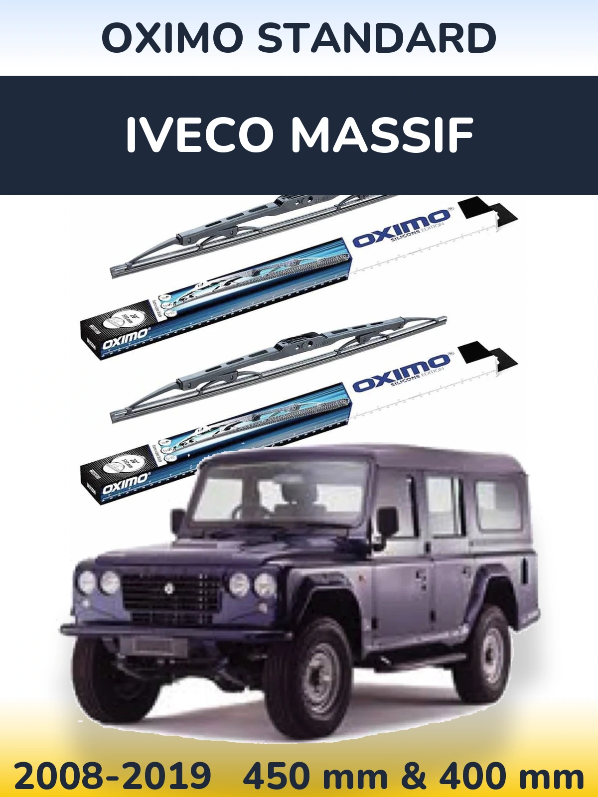 Torkarblad Oximo Standard för Iveco Massif