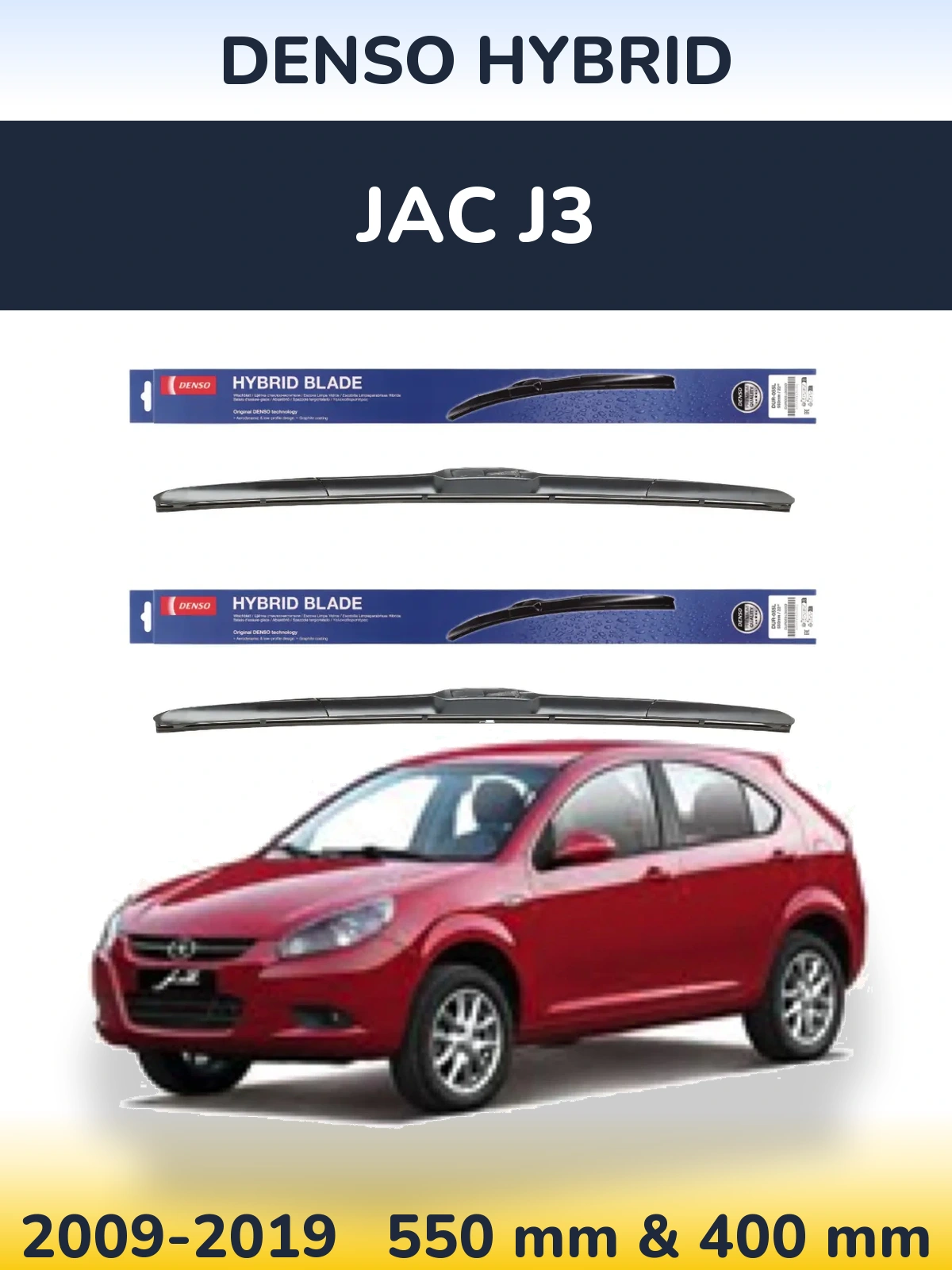 Torkarblad Denso Hybrid för JAC J3