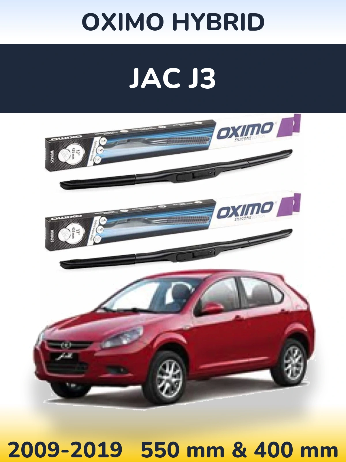 Torkarblad Oximo Hybrid för JAC J3