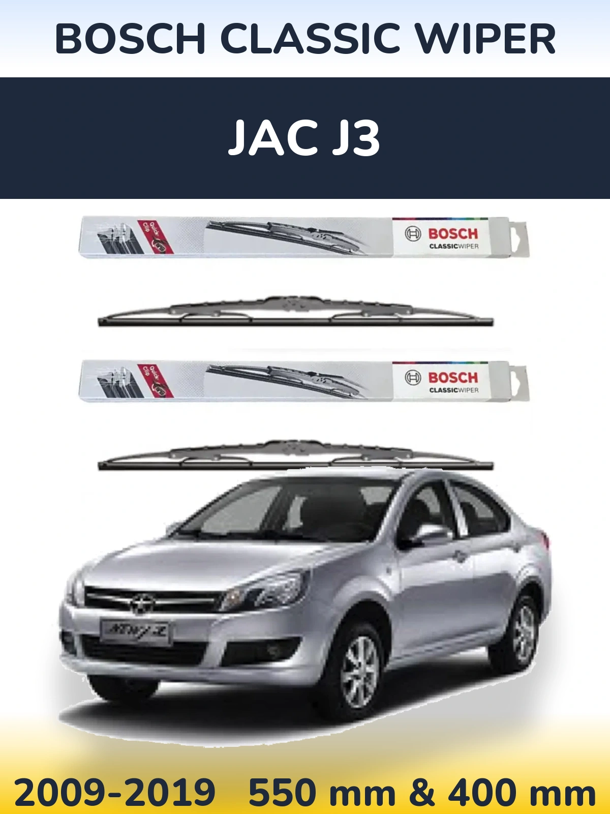 Torkarblad BOSCH Classic Wiper för JAC J3