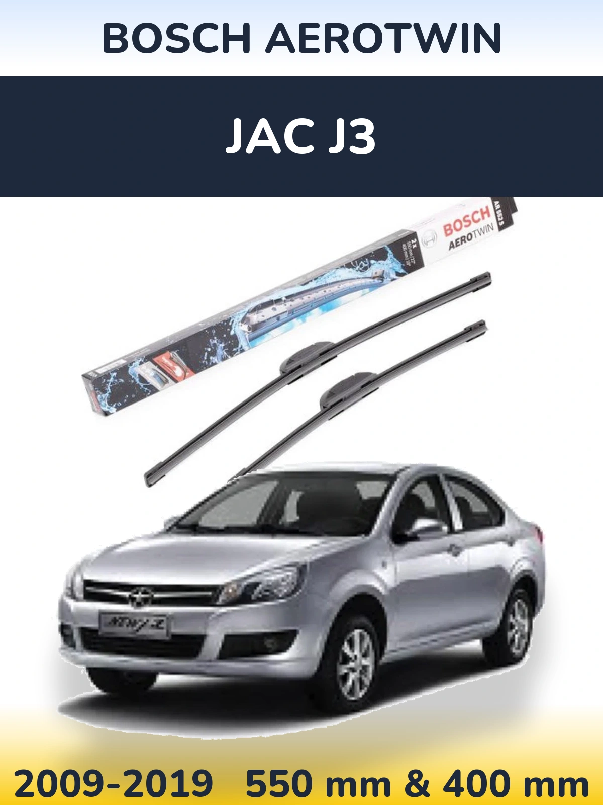 Torkarblad BOSCH AeroTwin för JAC J3