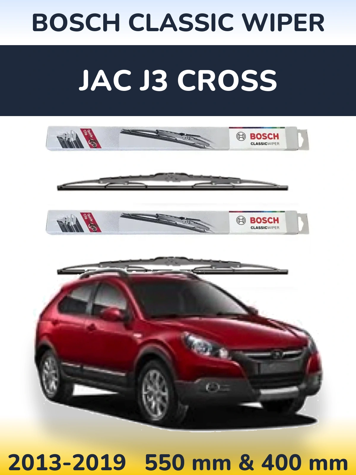 Torkarblad BOSCH Classic Wiper för JAC J3 Cross