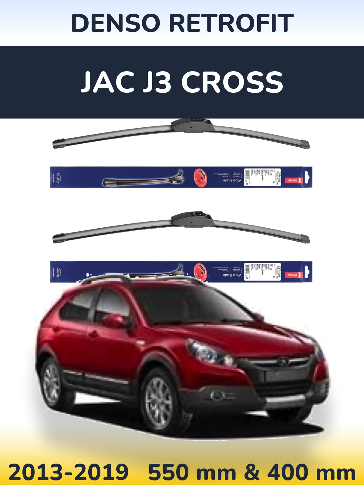 Torkarblad Denso Retrofit för JAC J3 Cross
