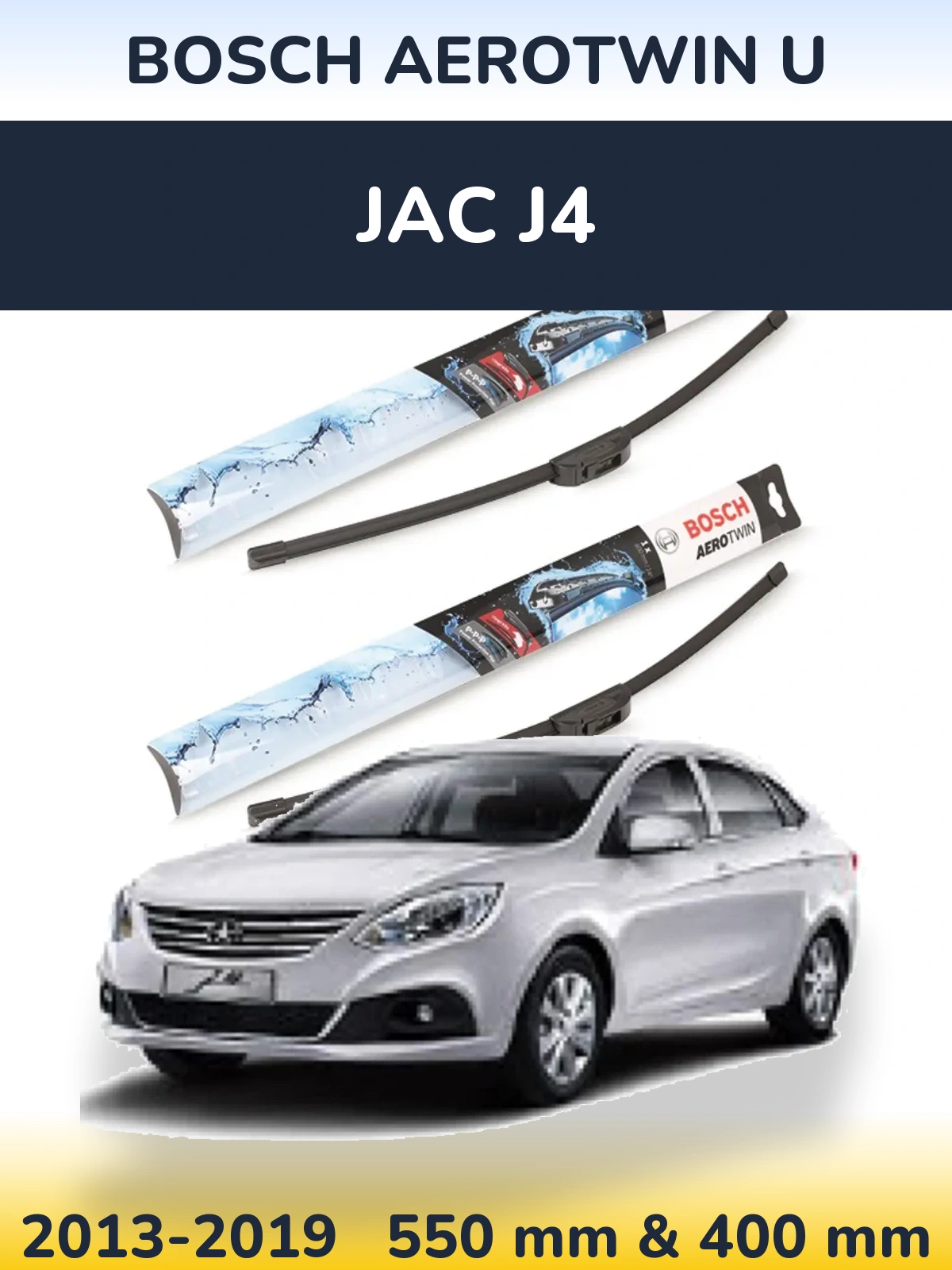 Torkarblad BOSCH AeroTwin U för JAC J4