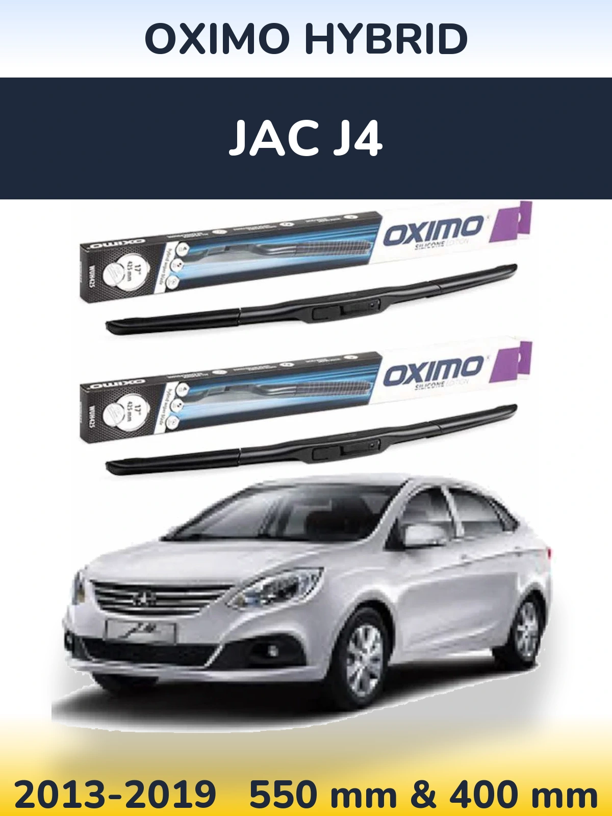 Torkarblad Oximo Hybrid för JAC J4