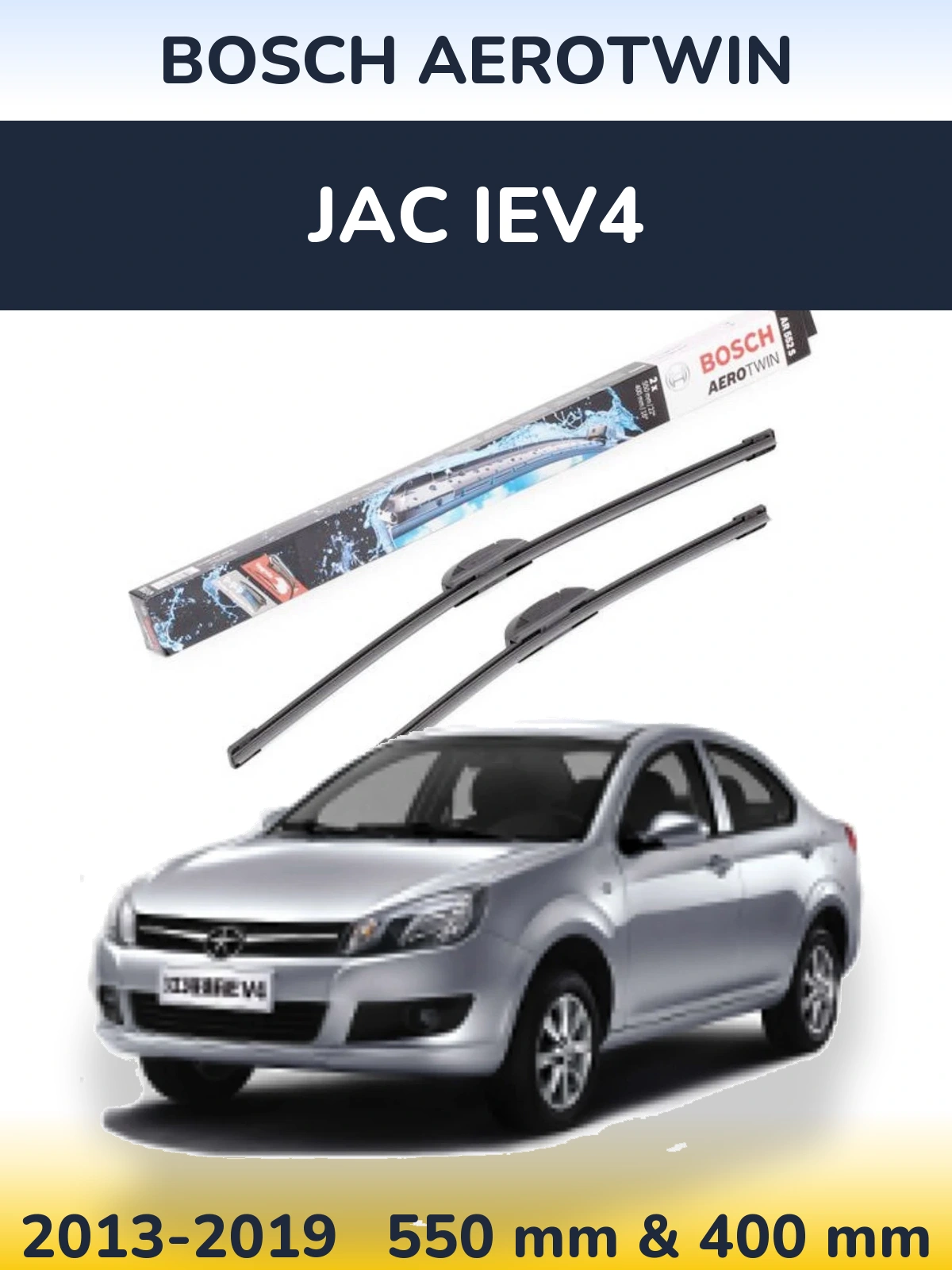 Torkarblad BOSCH AeroTwin för JAC iEV4