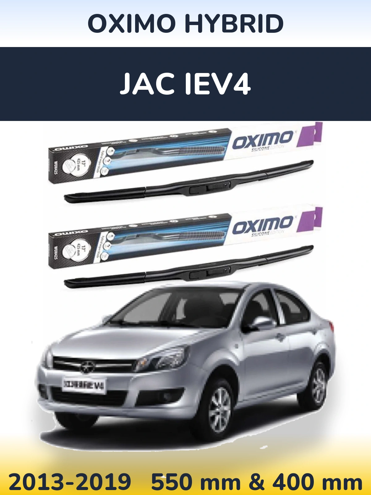 Torkarblad Oximo Hybrid för JAC iEV4