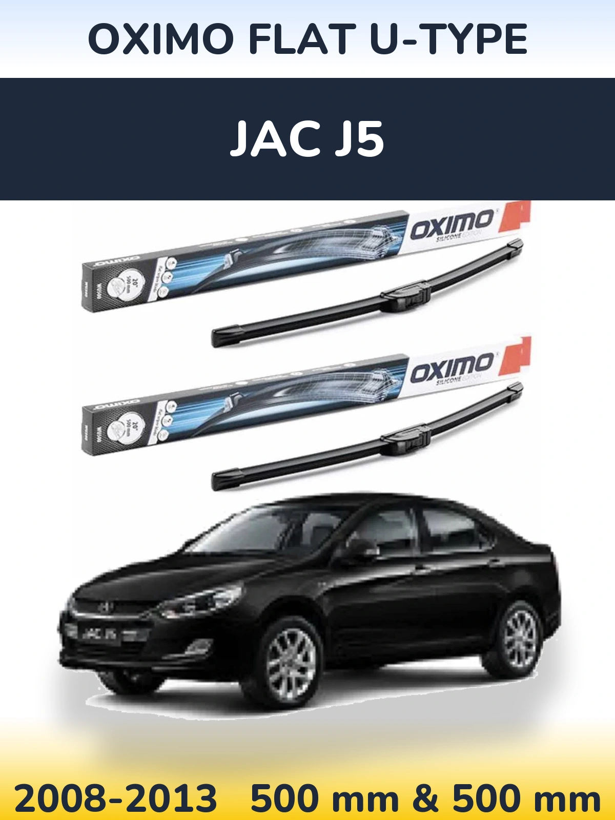 Torkarblad Oximo Flat U-type för JAC J5