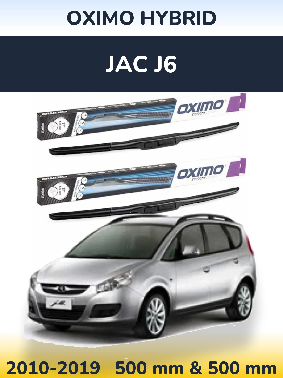 Torkarblad Oximo Hybrid för JAC J6