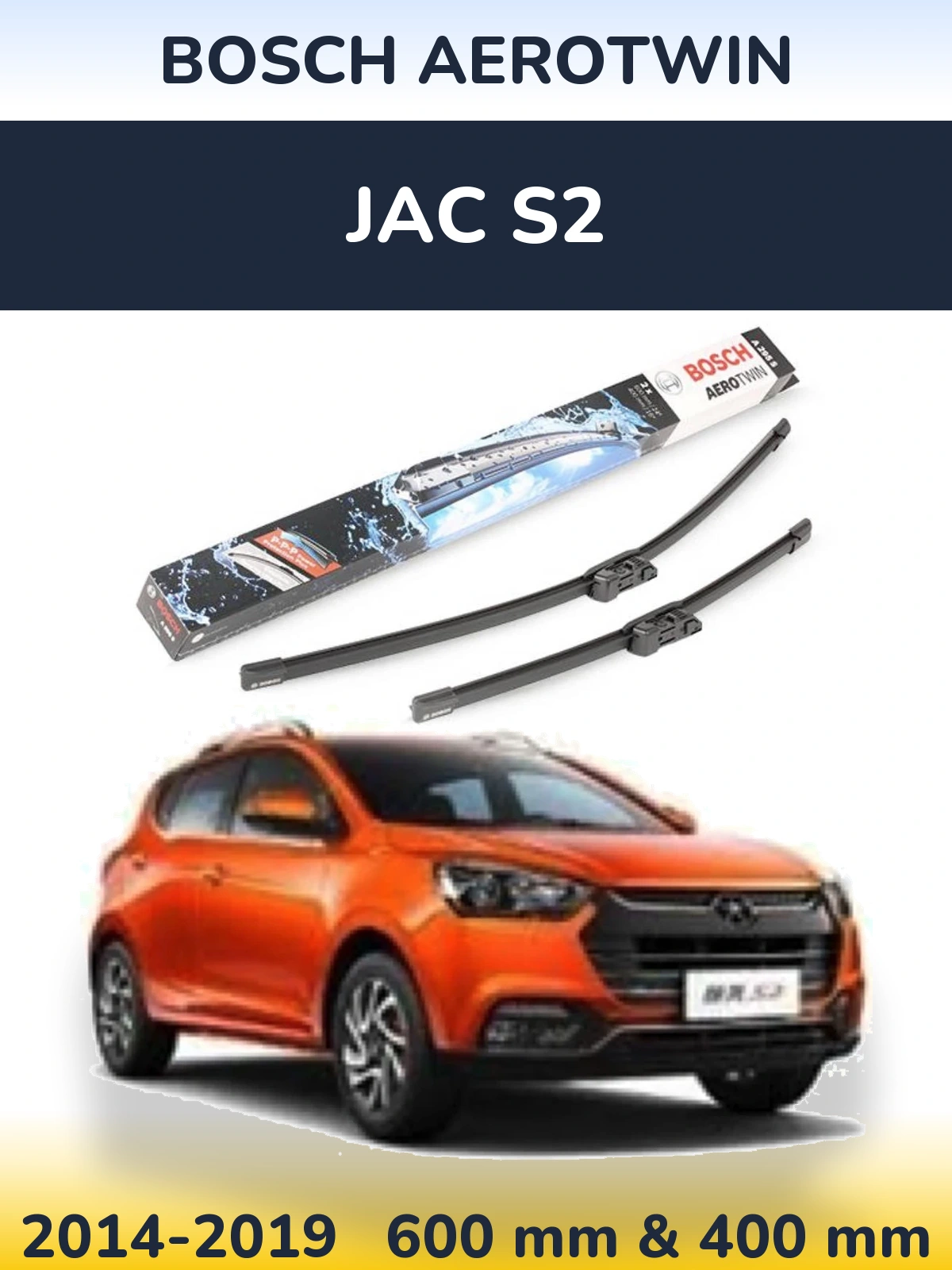 Torkarblad BOSCH AeroTwin för JAC S2