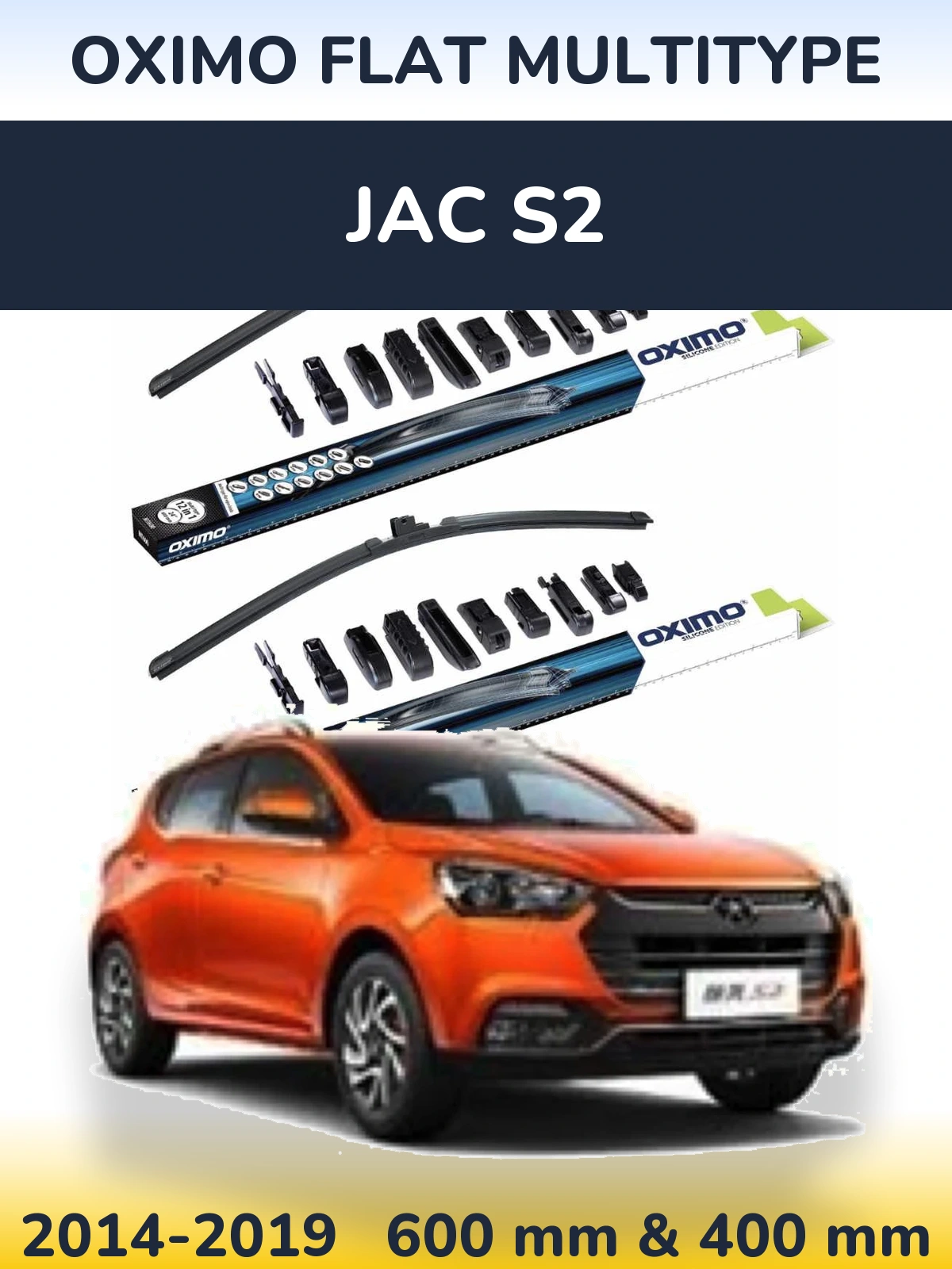 Torkarblad Oximo Flat MultiType för JAC S2