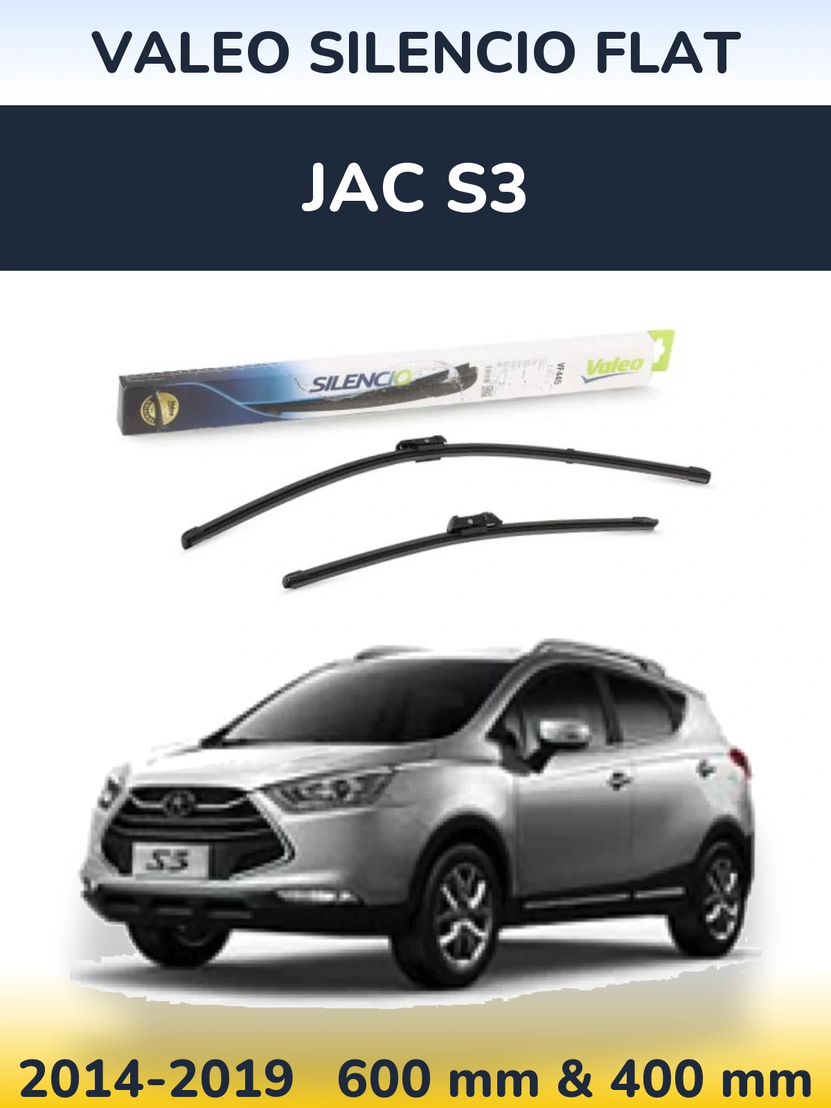 Torkarblad Valeo Silencio Flat för JAC S3