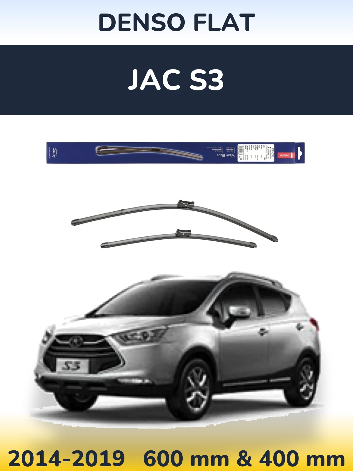 Torkarblad Denso Flat för JAC S3