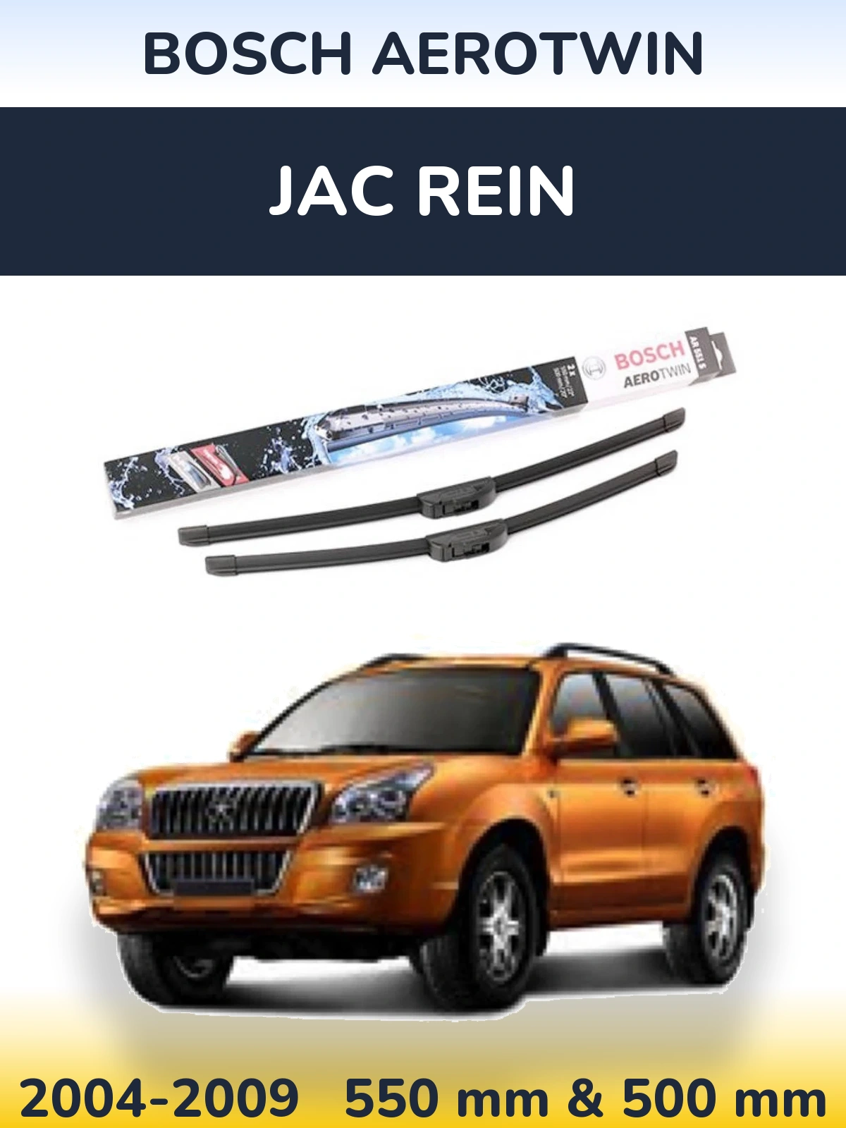 Torkarblad BOSCH AeroTwin för JAC Rein