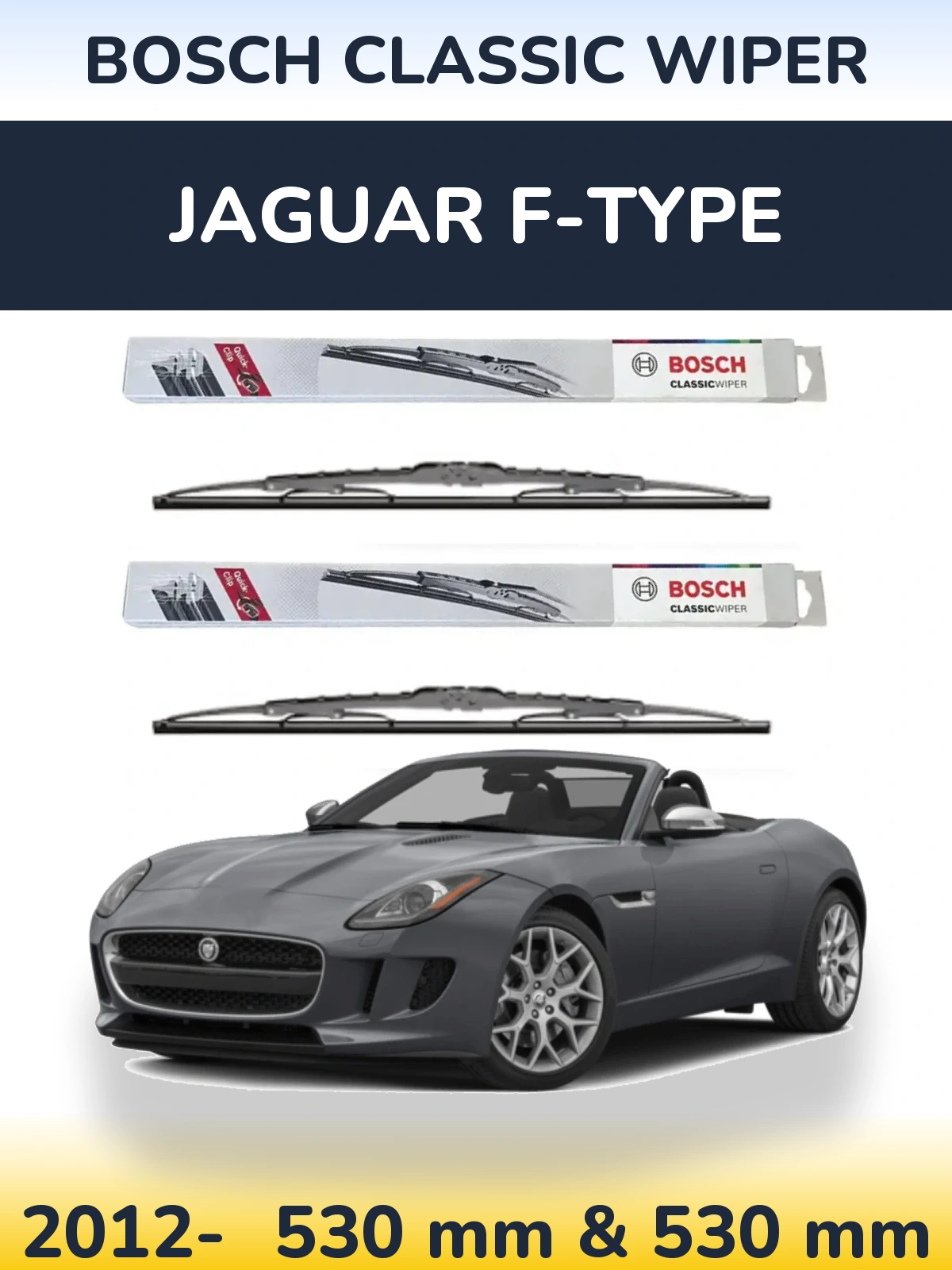 Torkarblad BOSCH Classic Wiper för Jaguar F-Type