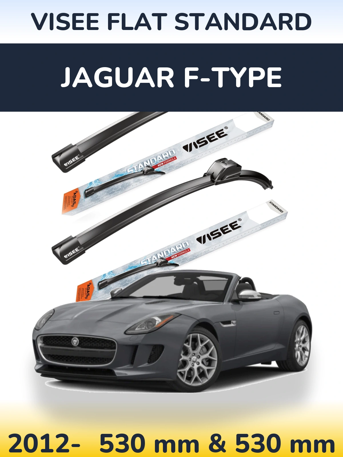 Torkarblad VISEE FLAT STANDARD för Jaguar F-Type