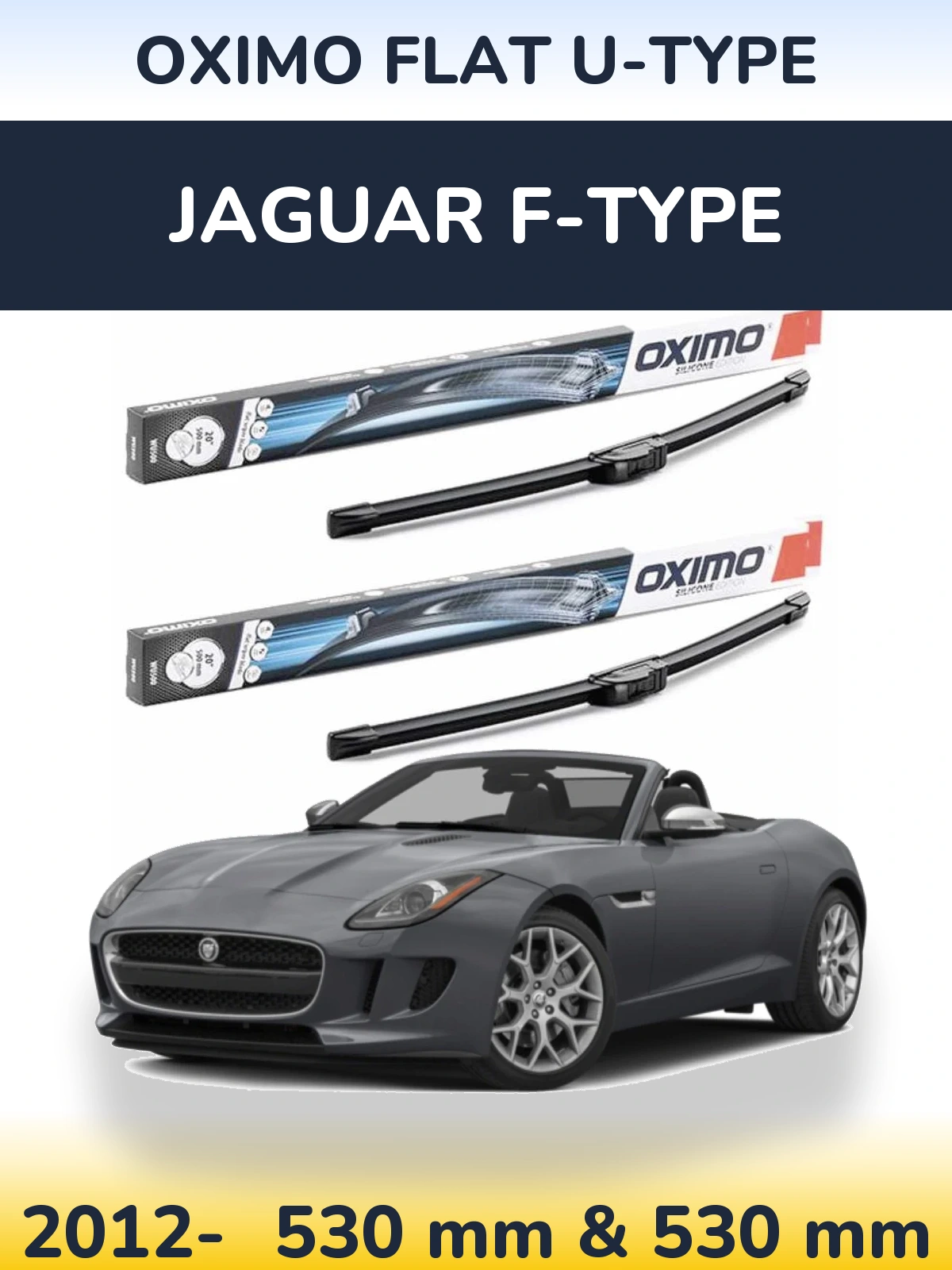 Torkarblad Oximo Flat U-type för Jaguar F-Type