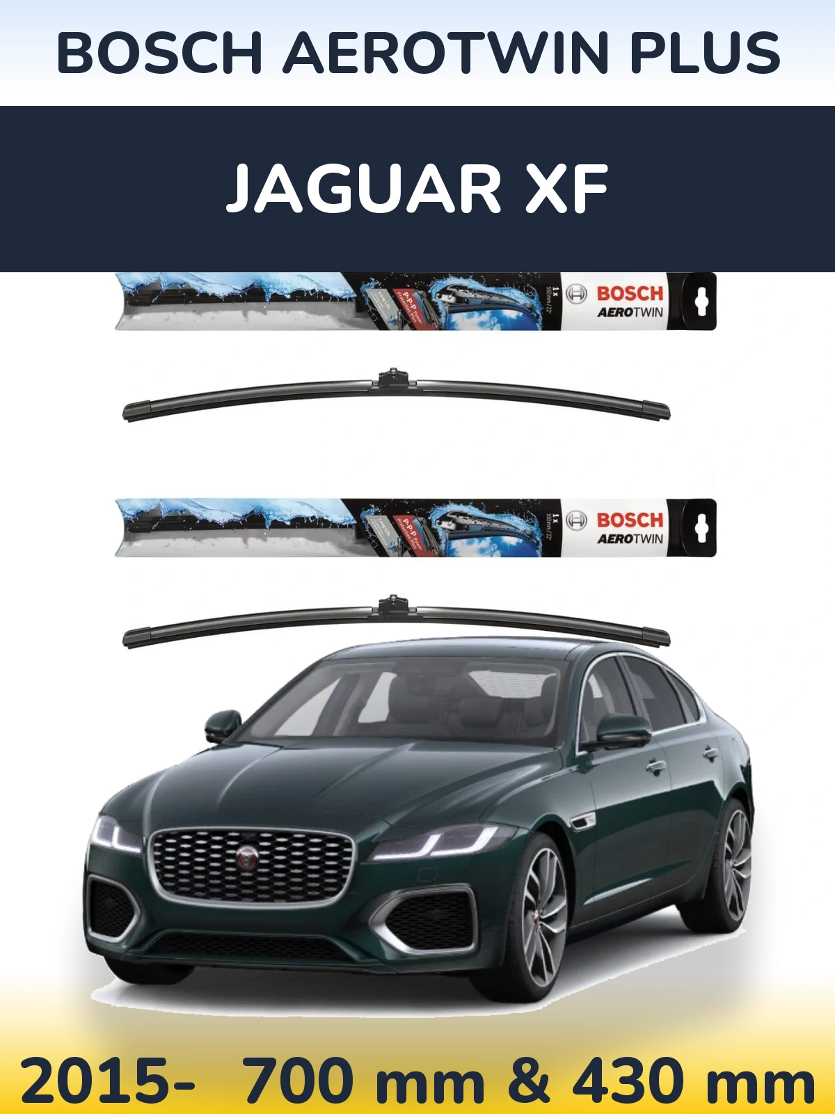 Torkarblad BOSCH AeroTwin Plus för Jaguar XF