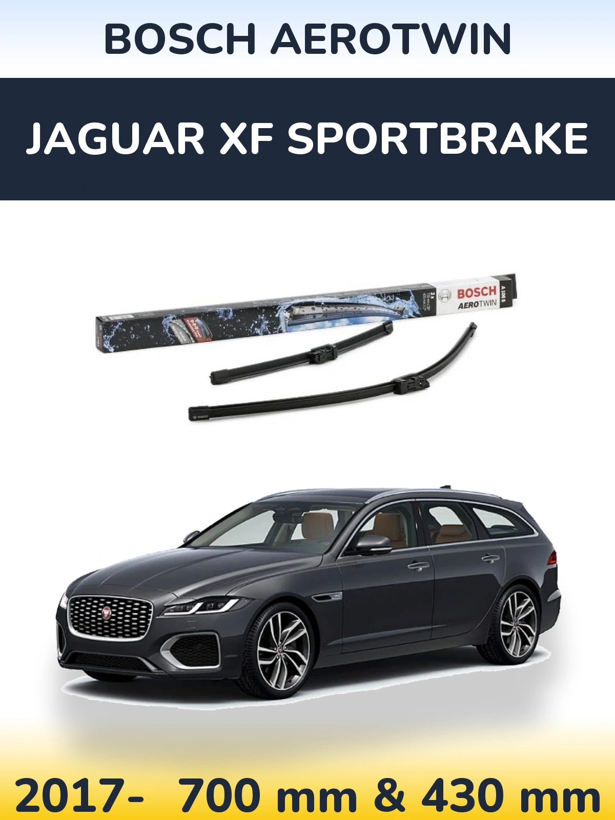 Torkarblad BOSCH AeroTwin för Jaguar XF Sportbrake