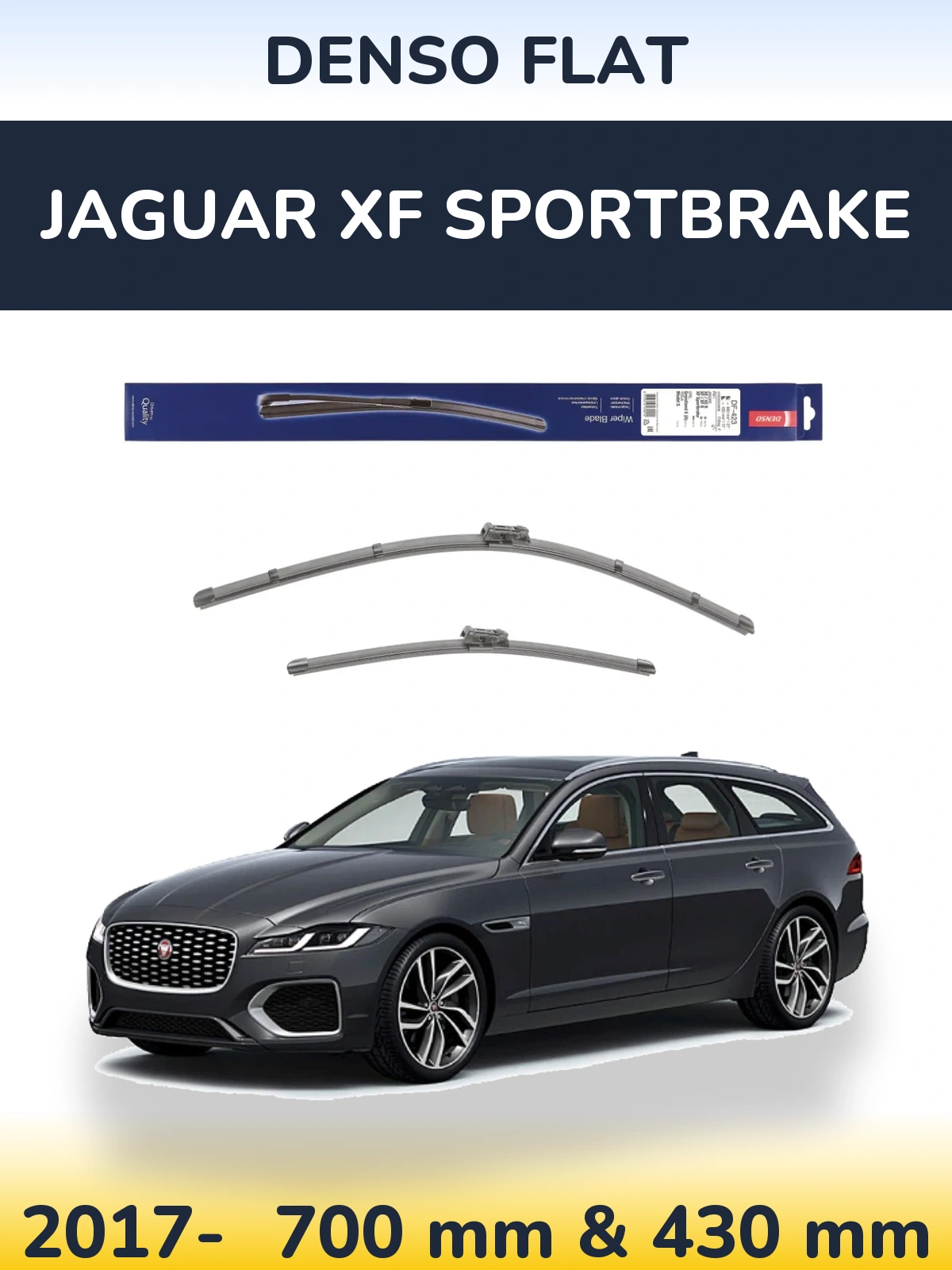 Torkarblad Denso Flat för Jaguar XF Sportbrake