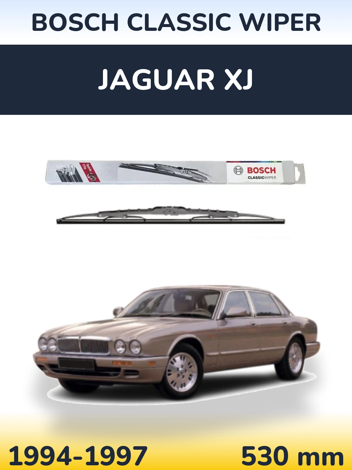 Передня щітка BOSCH Classic Wiper 530 мм для Jaguar XJ 1994-1997