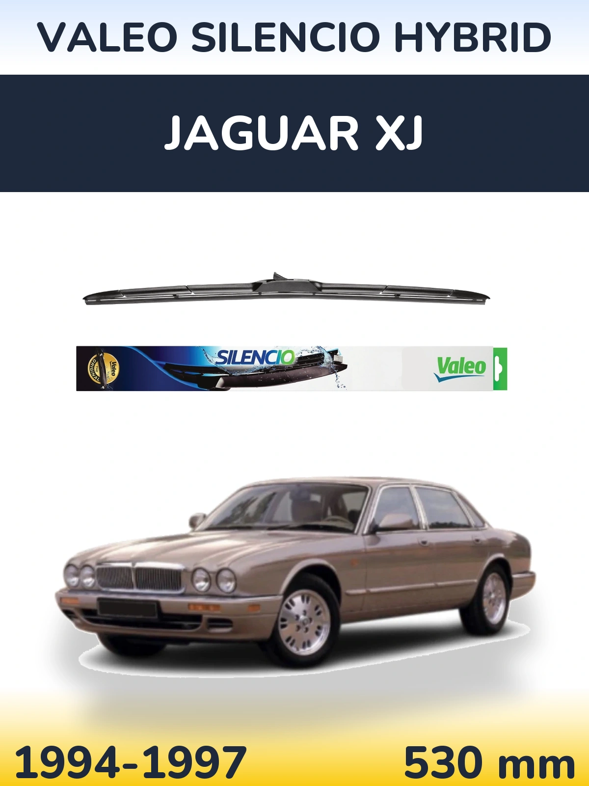 Torkarblad Valeo Silencio Hybrid för Jaguar XJ