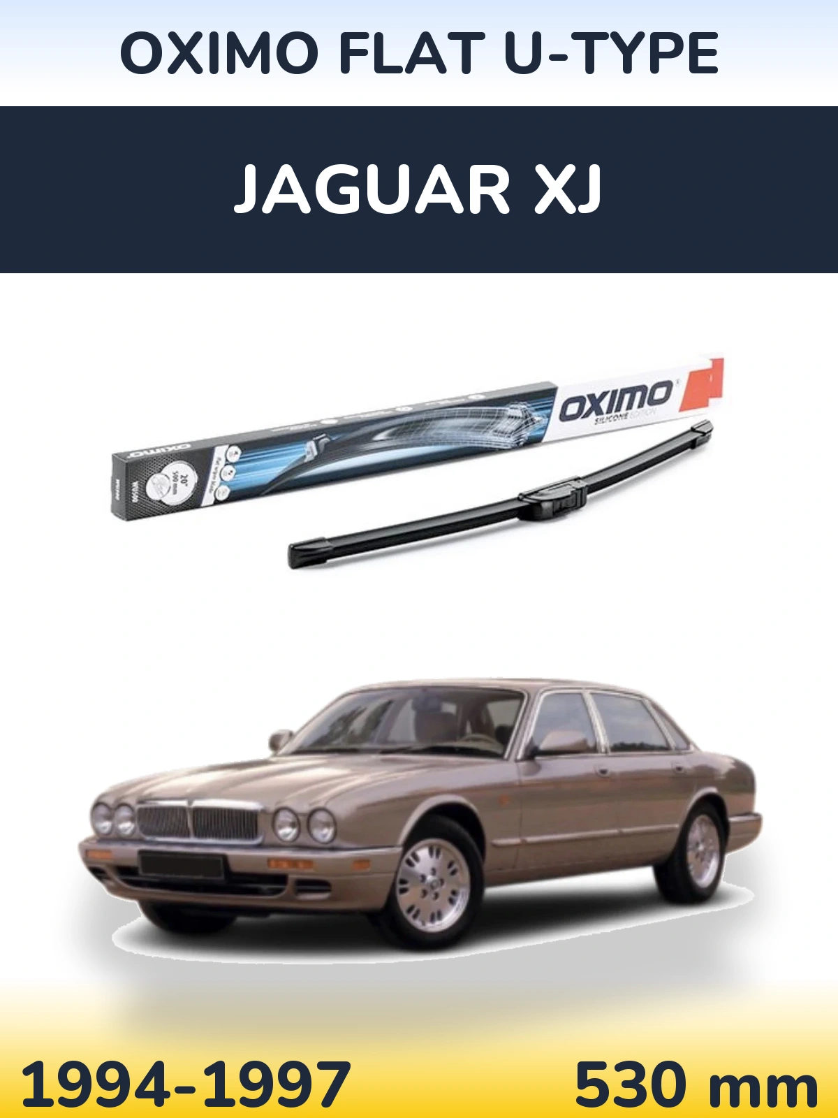 Torkarblad Oximo Flat U-type för Jaguar XJ