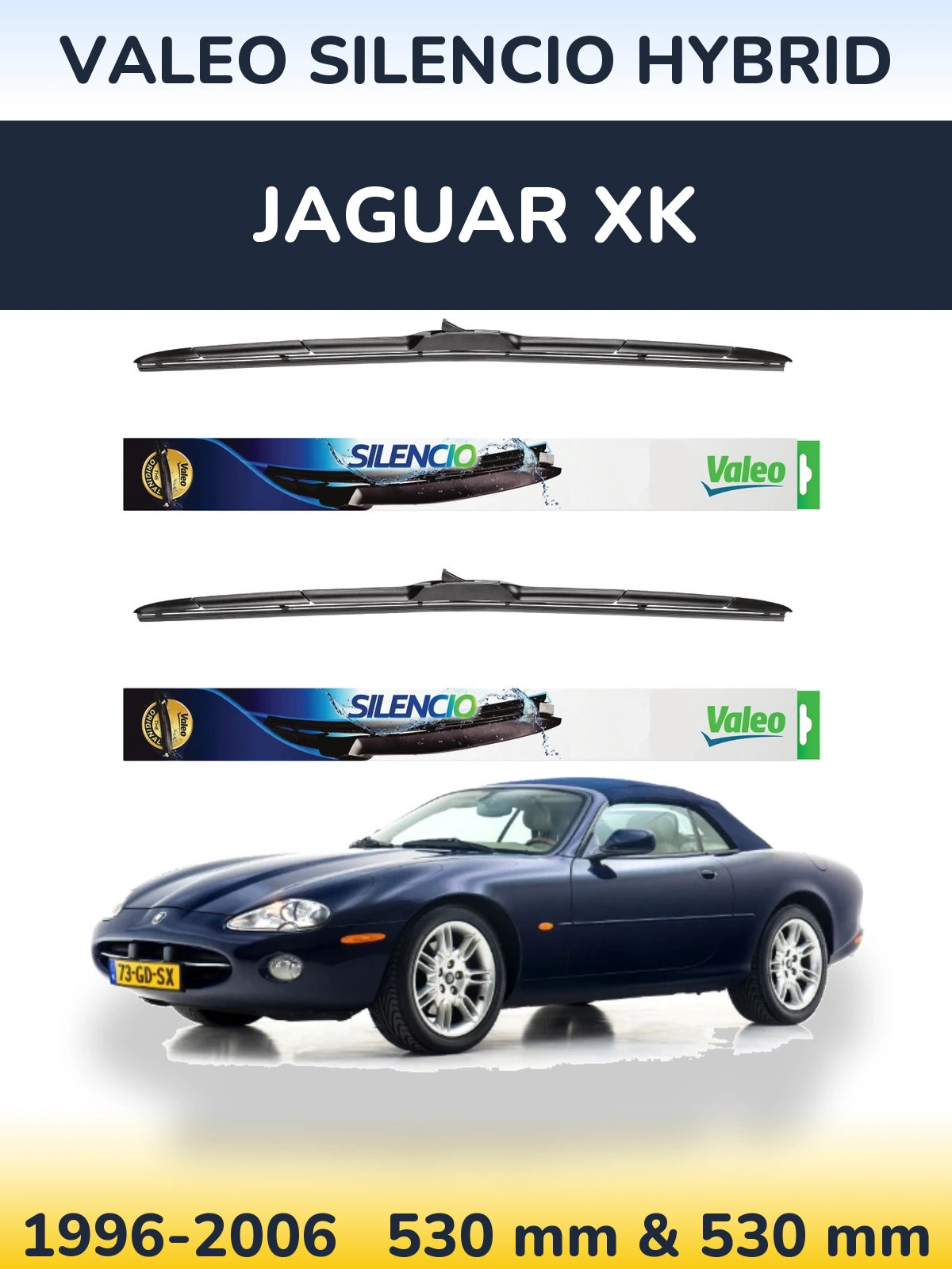 Torkarblad Valeo Silencio Hybrid för Jaguar XK