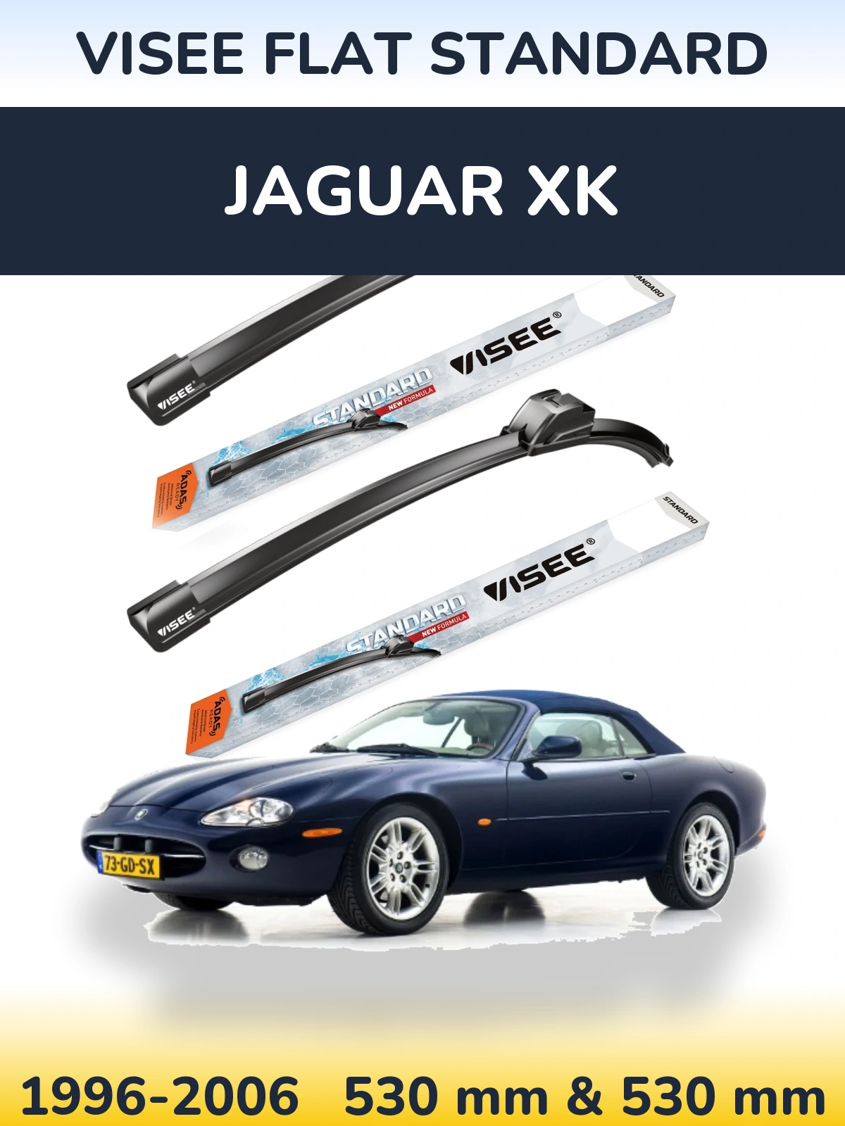 Torkarblad VISEE FLAT STANDARD för Jaguar XK