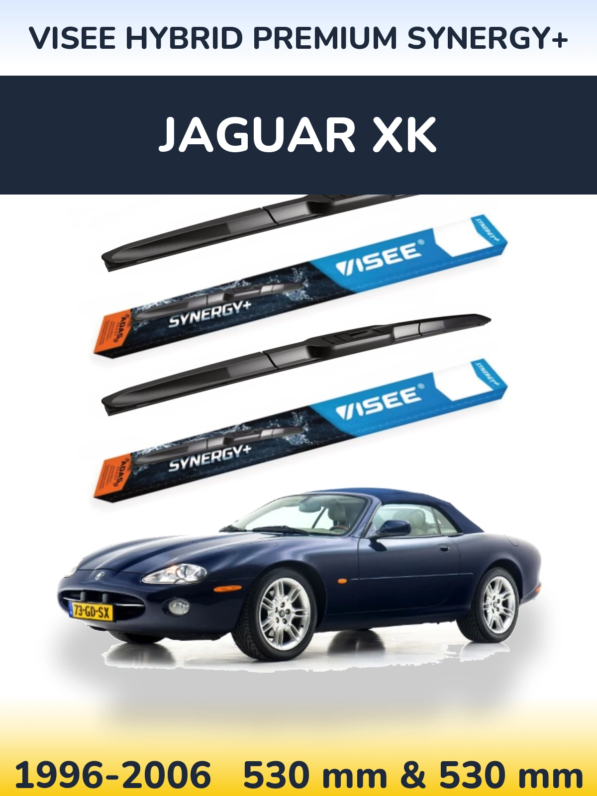 Torkarblad VISEE HYBRID PREMIUM SYNERGY+ för Jaguar XK