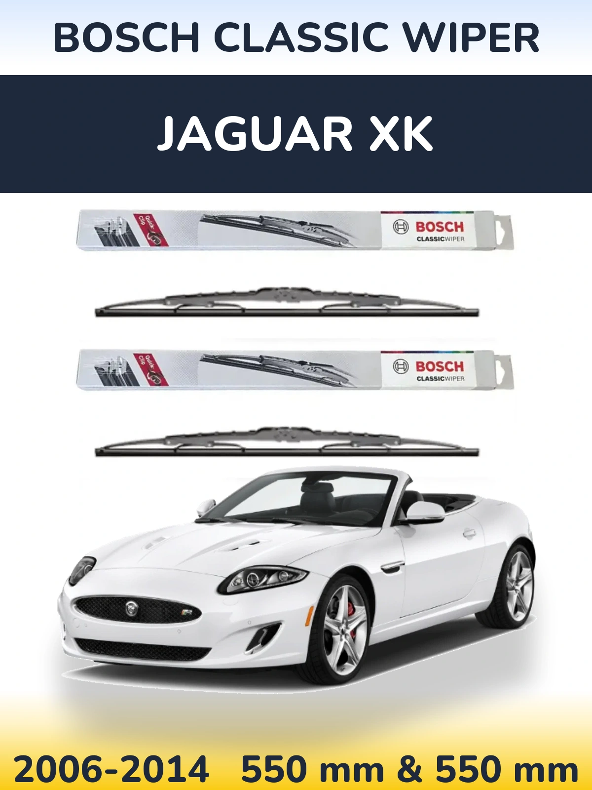 Torkarblad BOSCH Classic Wiper för Jaguar XK