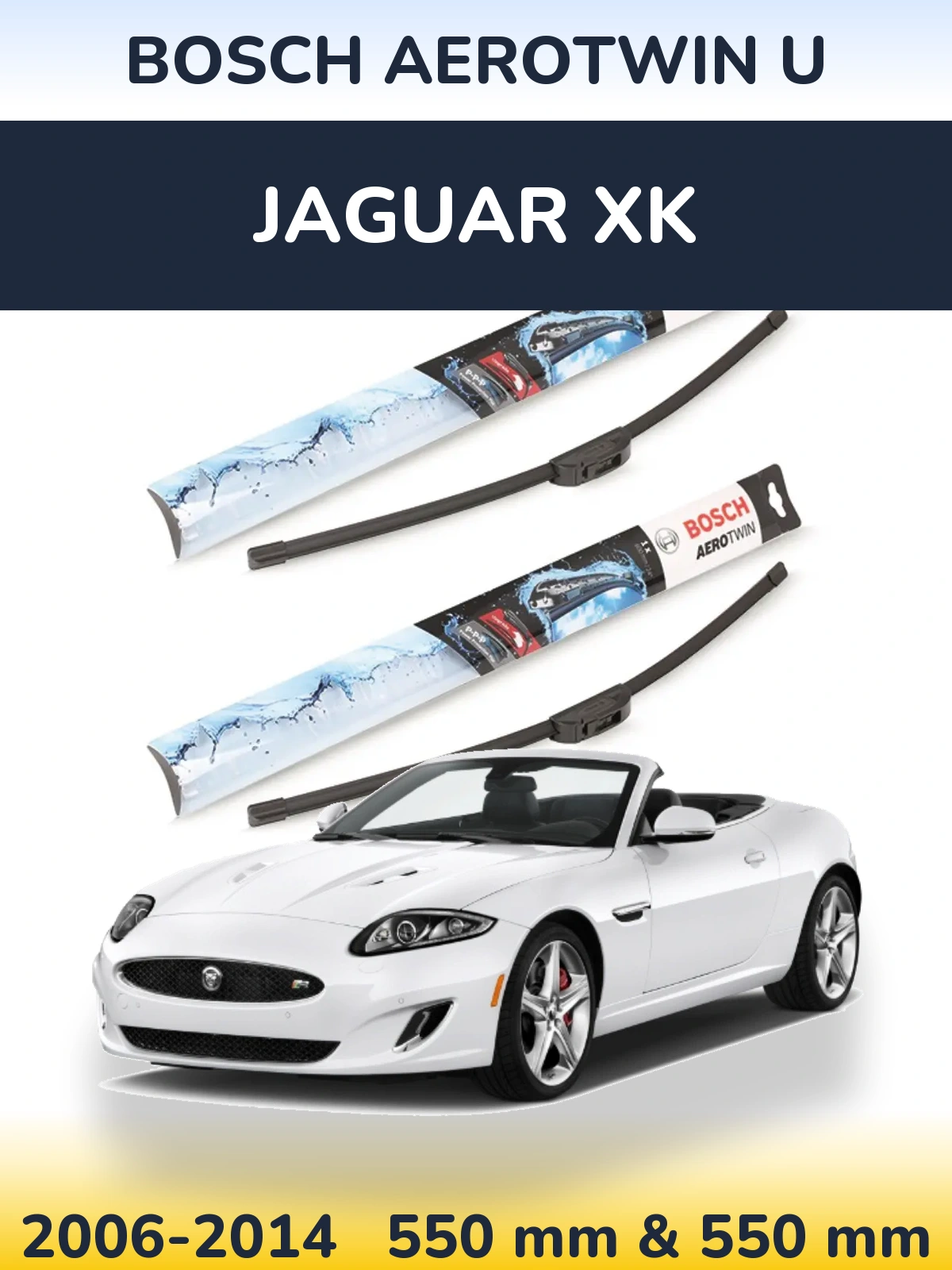 Torkarblad BOSCH AeroTwin U för Jaguar XK