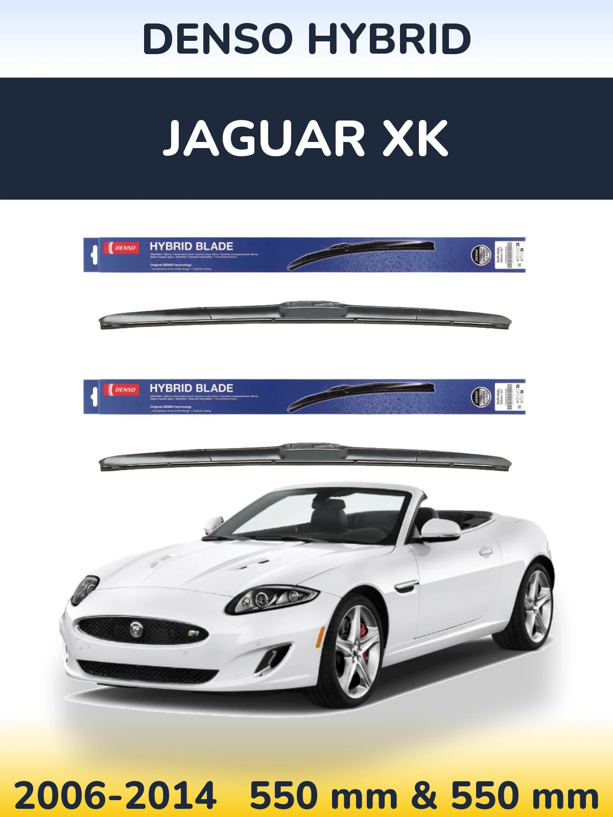 Torkarblad Denso Hybrid för Jaguar XK