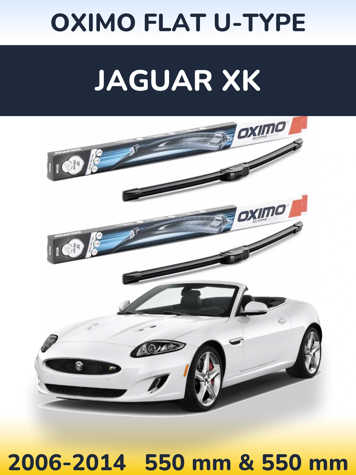 Torkarblad Oximo Flat U-type för Jaguar XK