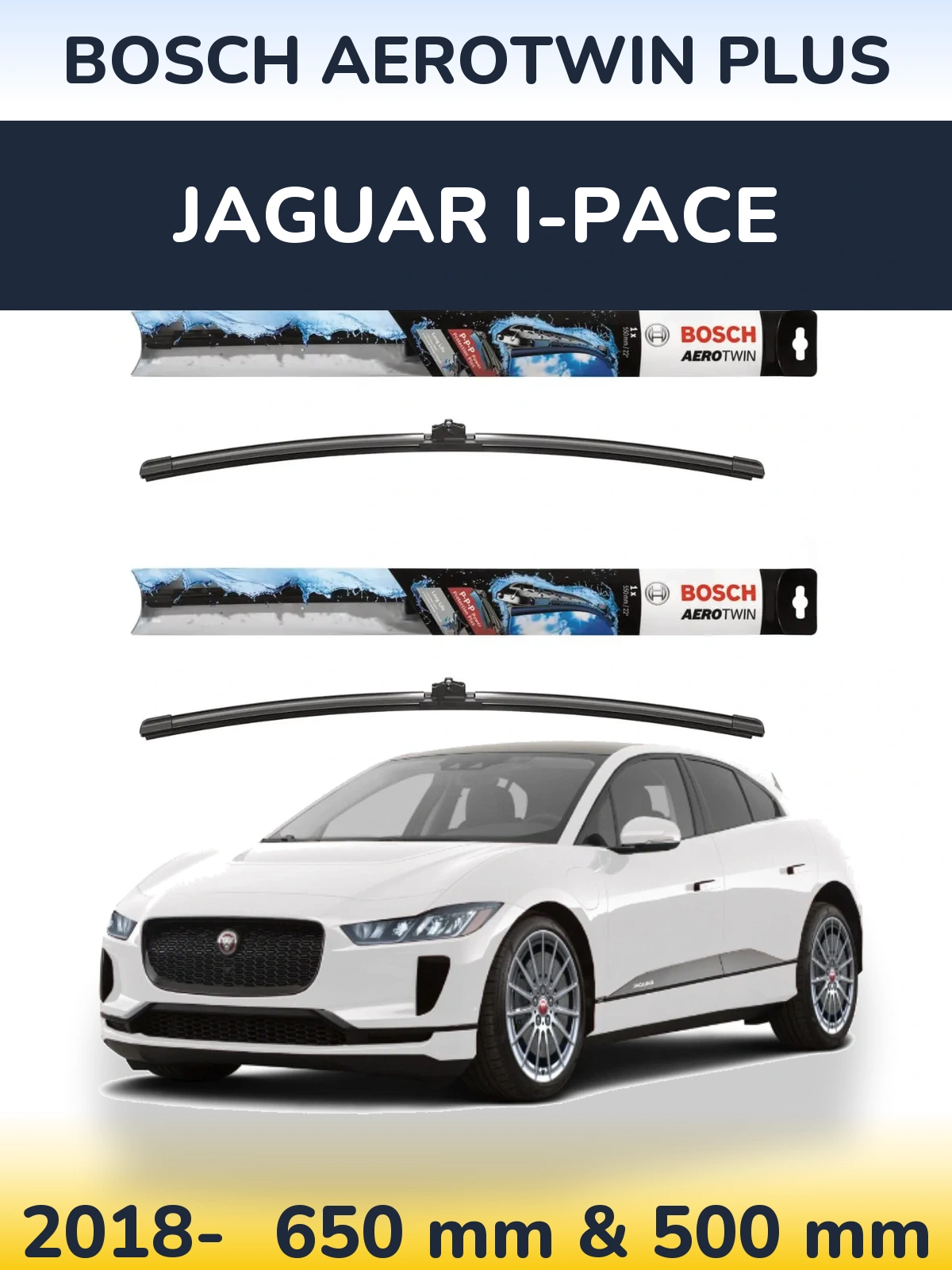 Torkarblad BOSCH AeroTwin Plus för Jaguar I-Pace