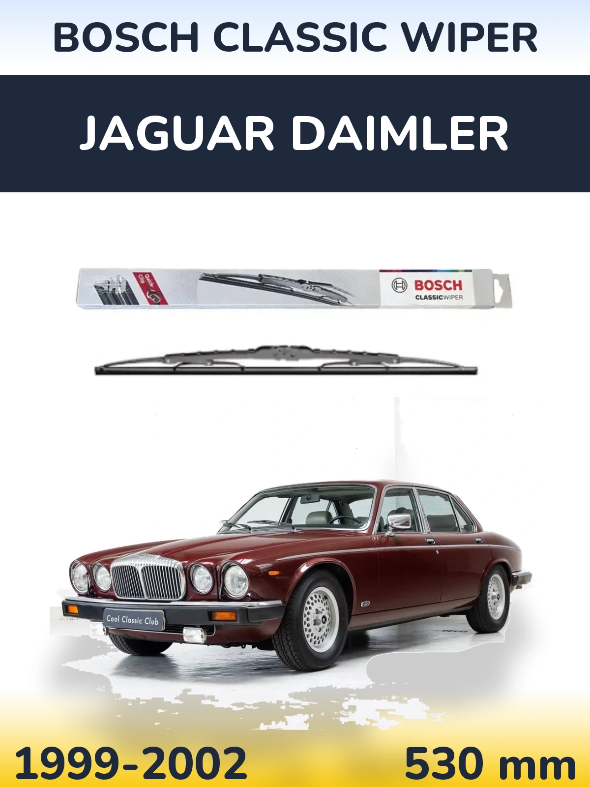 Передня щітка BOSCH Classic Wiper 530 мм для Jaguar Daimler 1999-2002