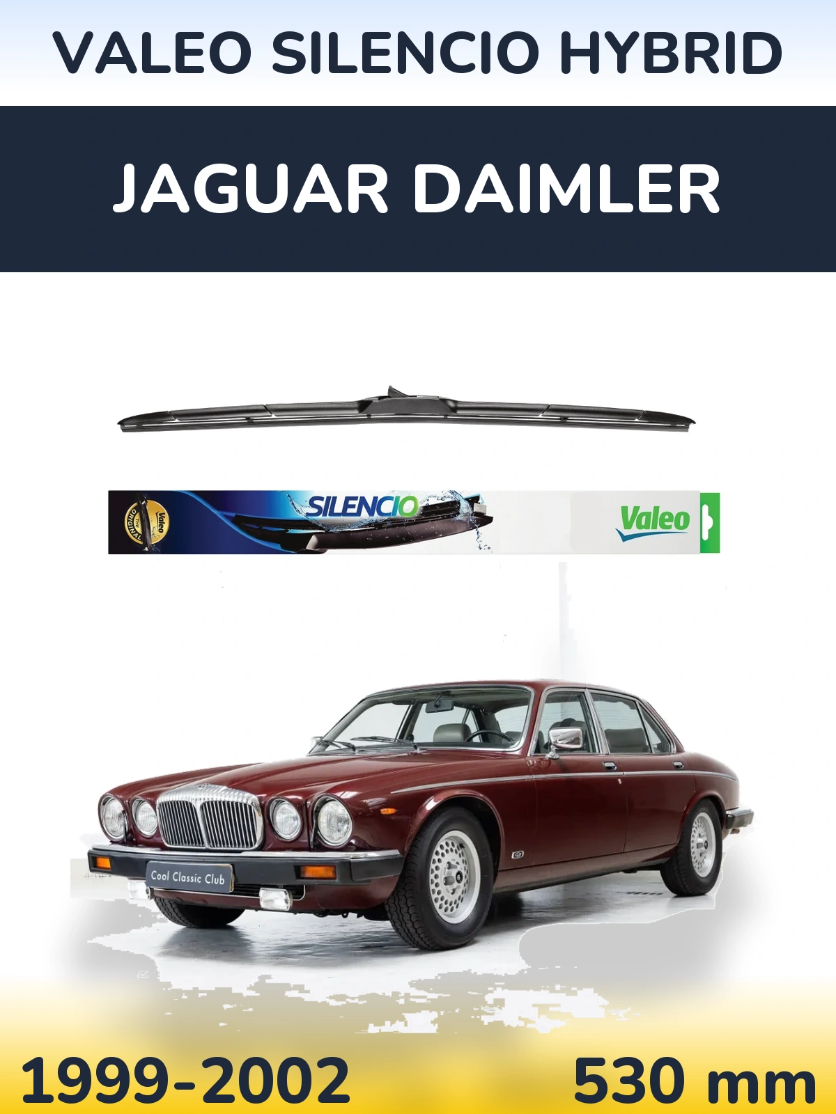 Передня щітка Valeo Silencio Hybrid 530 мм для Jaguar Daimler 1999-2002