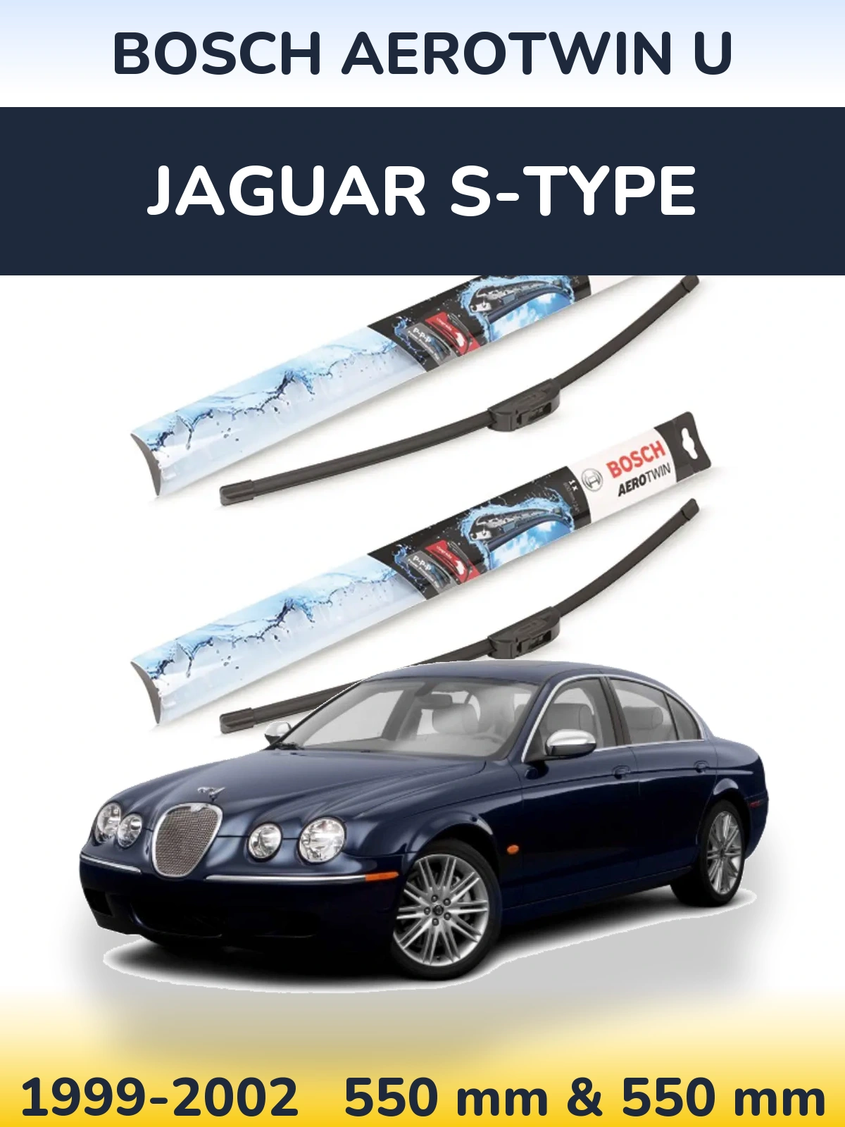 Torkarblad BOSCH AeroTwin U för Jaguar S-Type