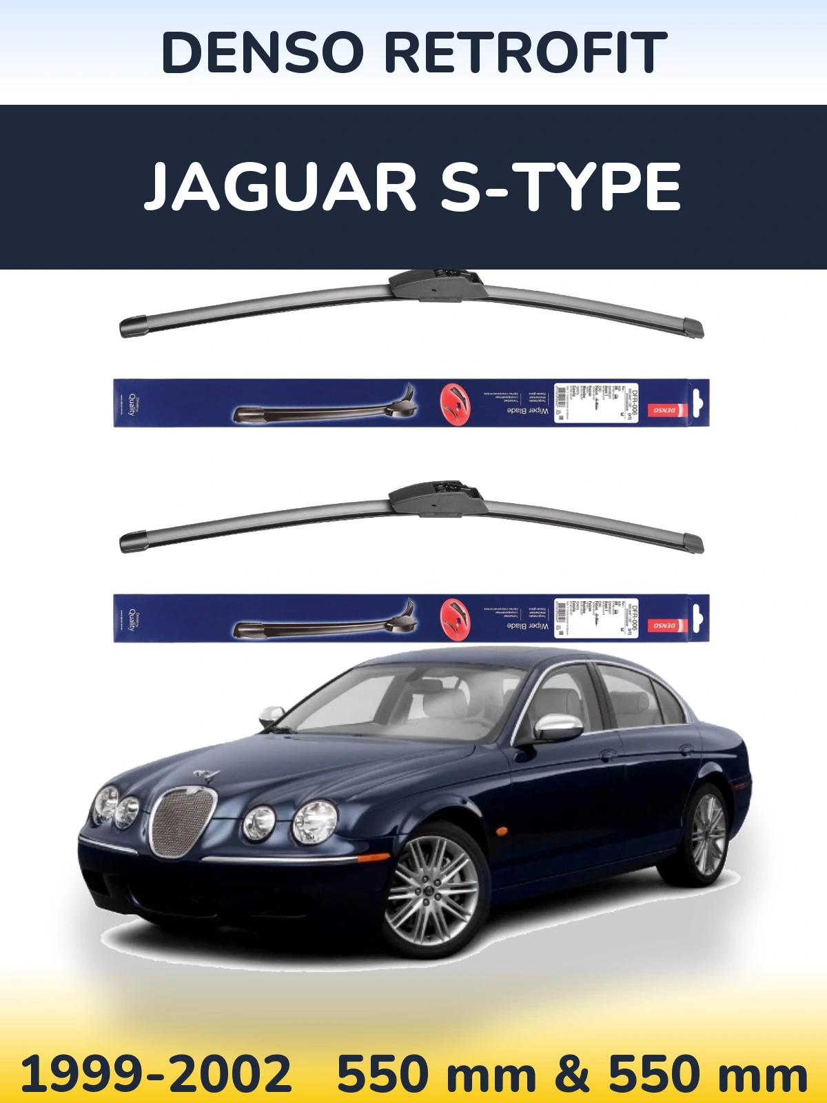 Torkarblad Denso Retrofit för Jaguar S-Type