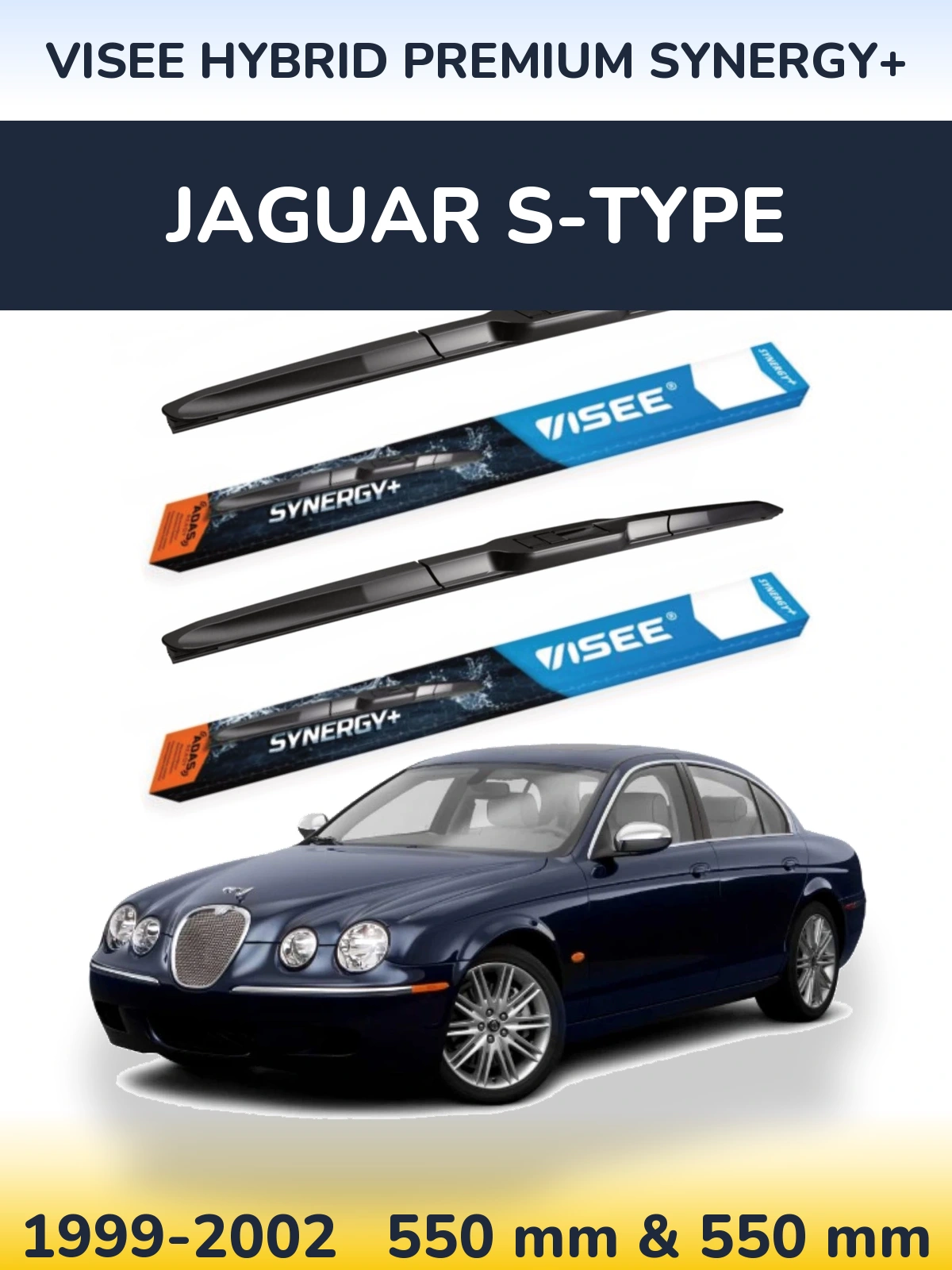 Torkarblad VISEE HYBRID PREMIUM SYNERGY+ för Jaguar S-Type