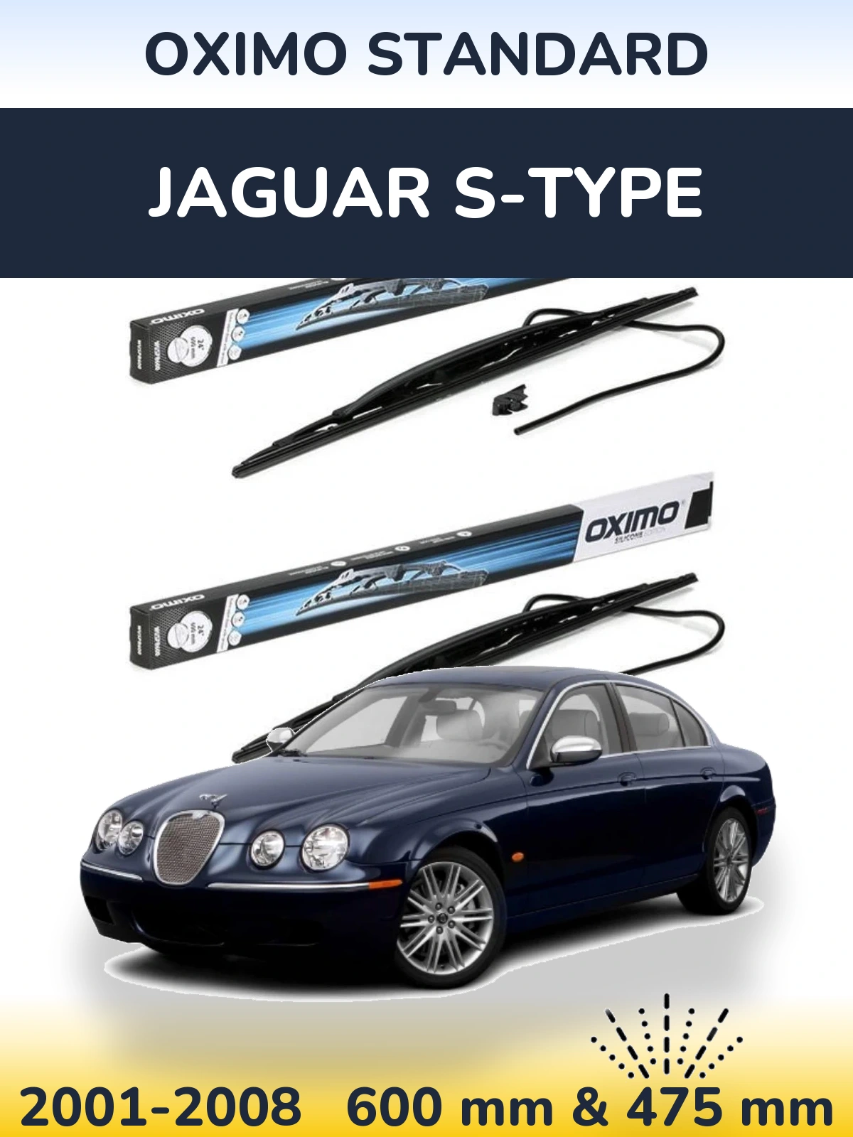 Torkarblad Oximo Standard för Jaguar S-Type